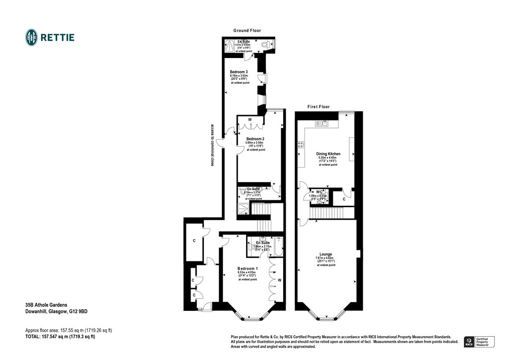 Athole Gardens, Dowanhill, Glasgow G12, 3 bedroom flat for sale