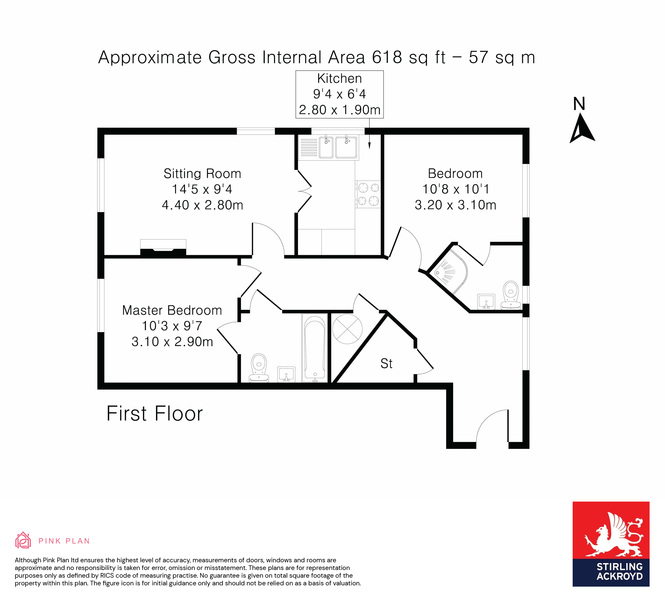Staines Road West, SunburyOnThames, Surrey TW16, 2 bedroom flat for