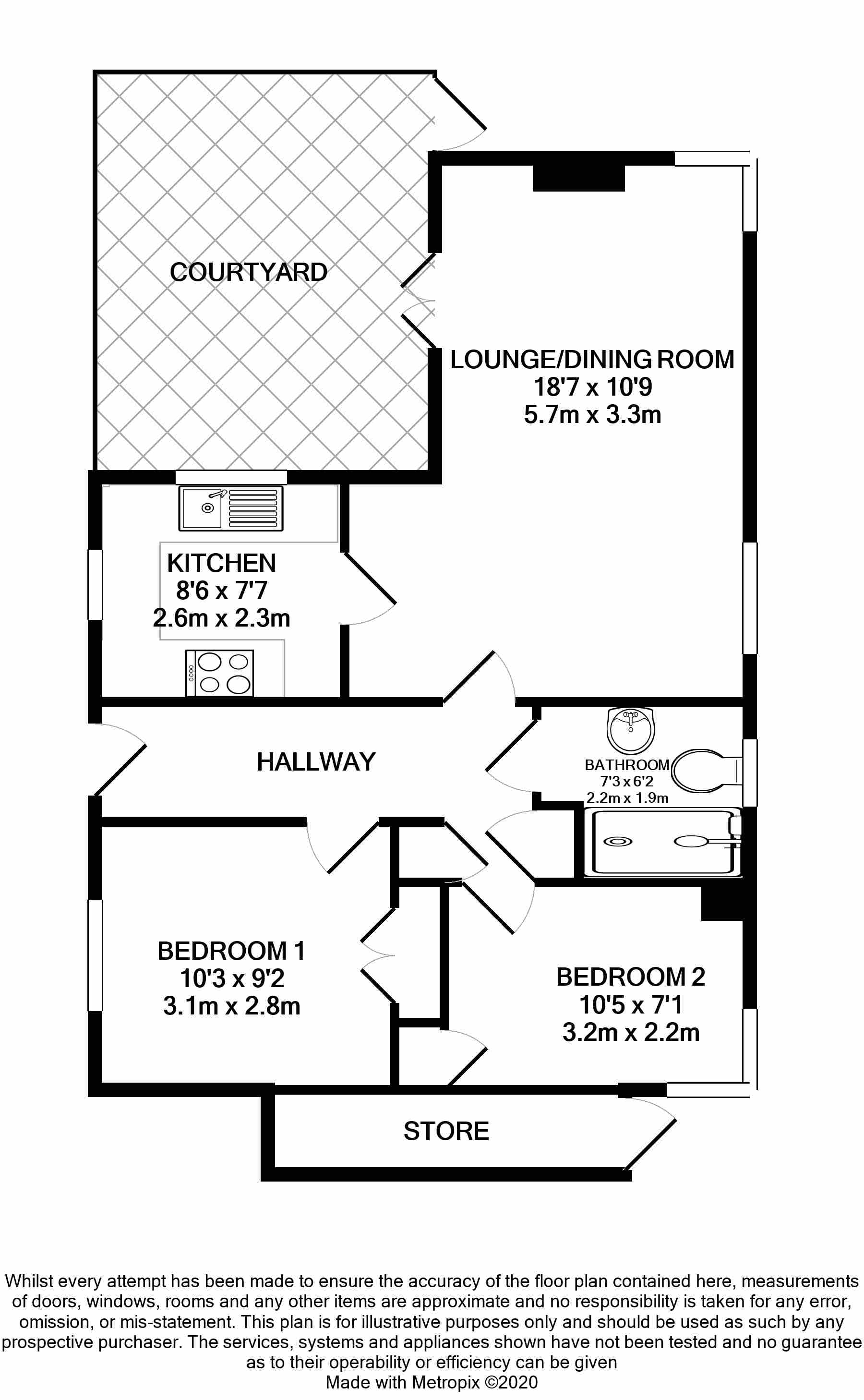 Garden Mews, Newtown Road, Warsash SO31, 2 bedroom flat for sale