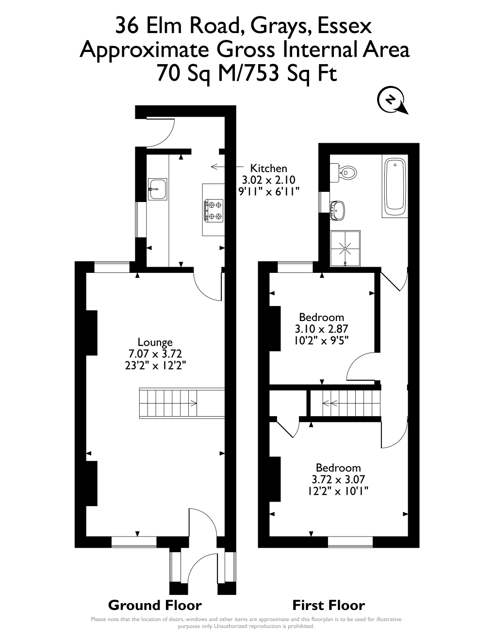 Elm Road, Grays RM17, 2 bedroom terraced house for sale 66369356