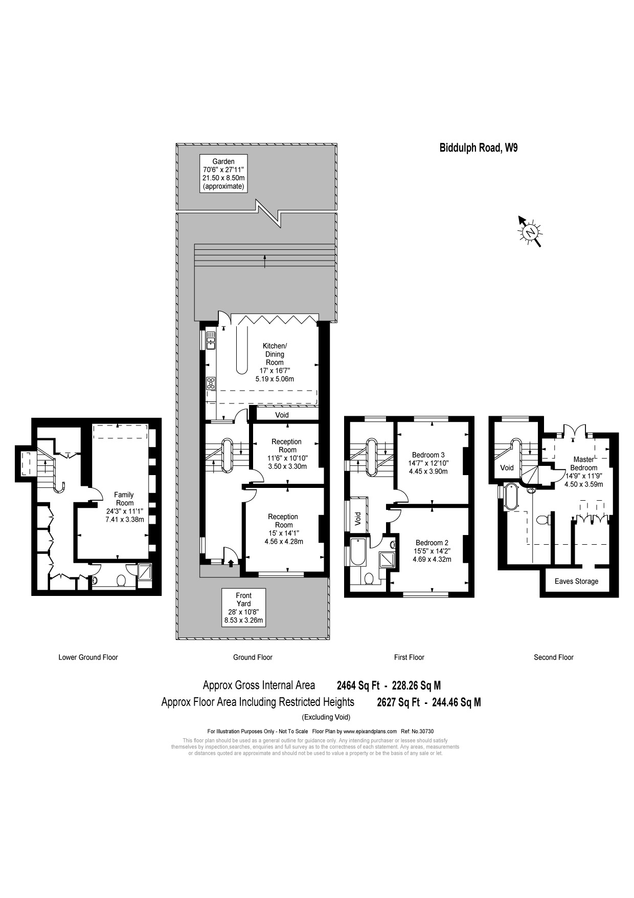 Biddulph Road, London W9, 3 bedroom end terrace house for sale