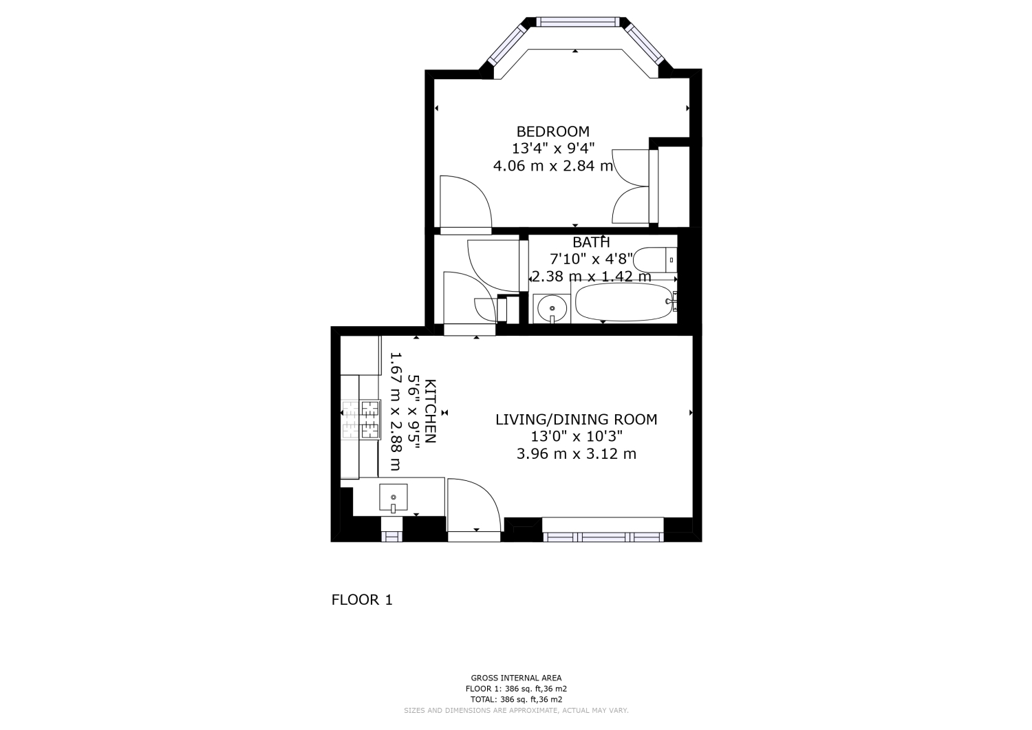 Snowdon Mede, Headington, Oxford, Oxfordshire OX3, 1 bedroom flat to