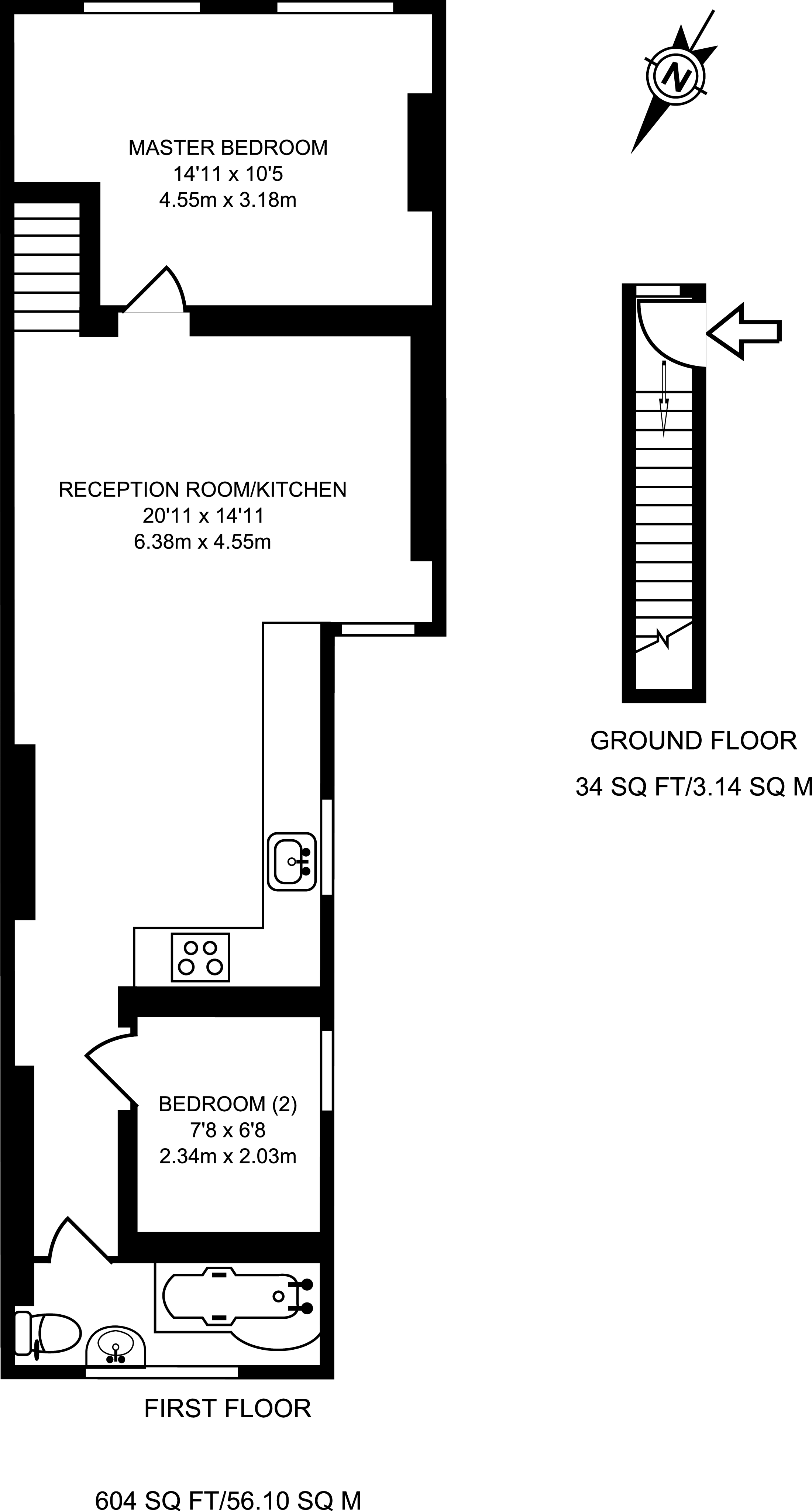 Aldworth Road, Stratford, London E15, 2 bedroom flat to rent 66049306