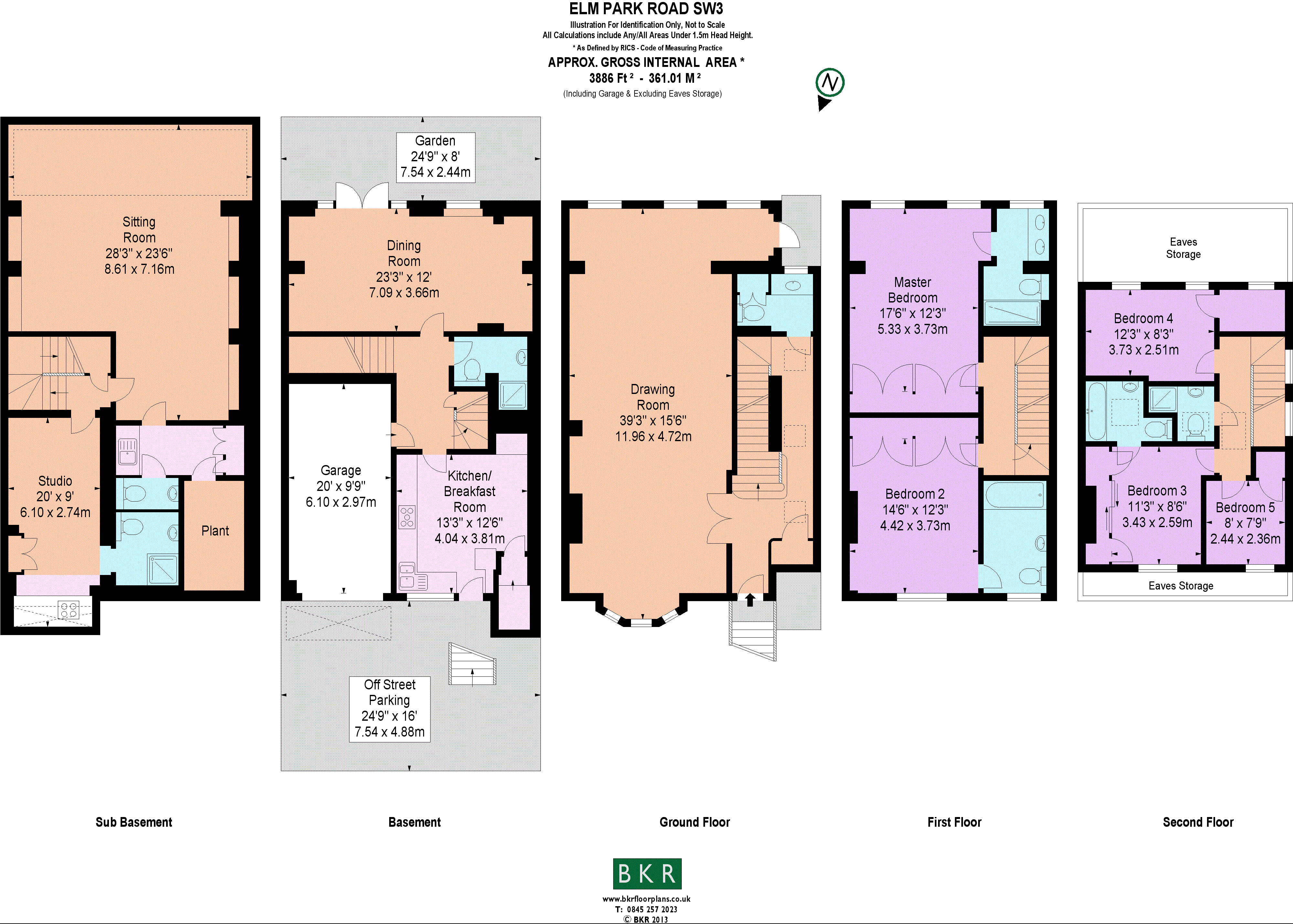 Elm Park Road, Chelsea, London SW3, 6 bedroom end terrace house for