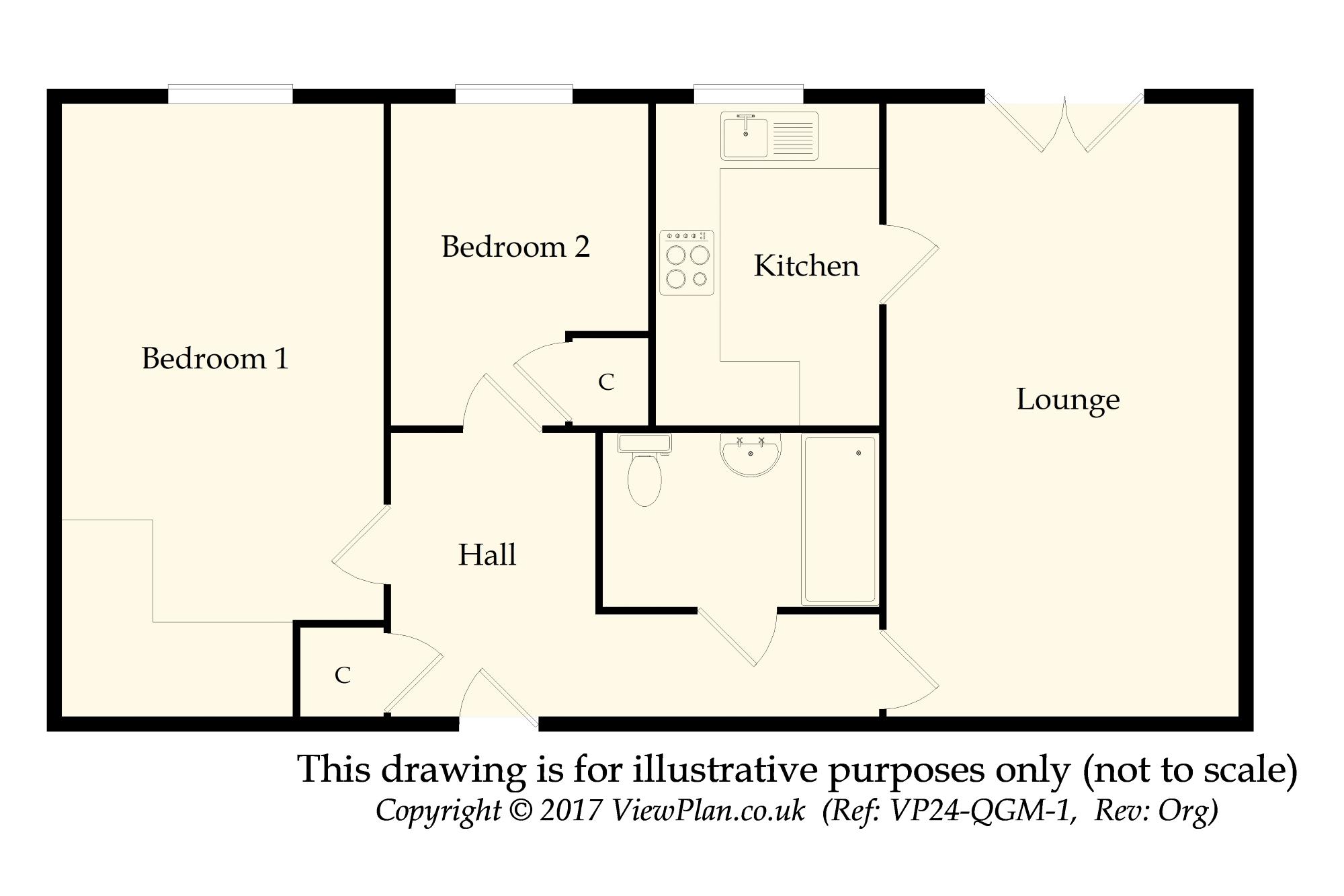 Bridgeman Court, Bridgeman Road, Penarth CF64, 2 bedroom property for
