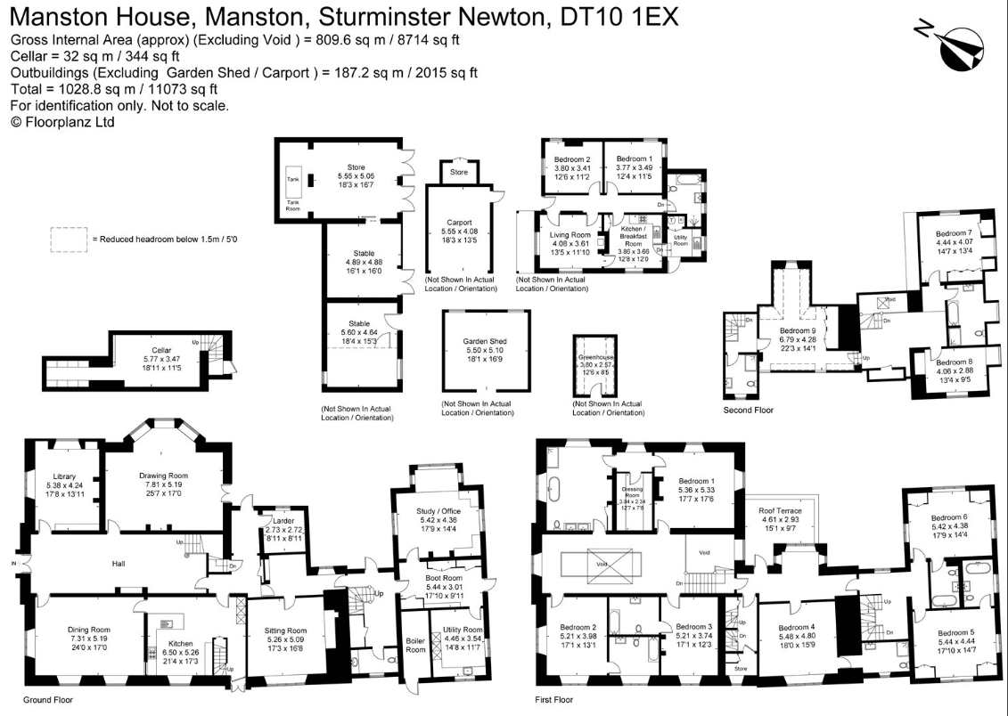 Manston, Sturminster Newton, Dorset DT10, 9 bedroom country house for