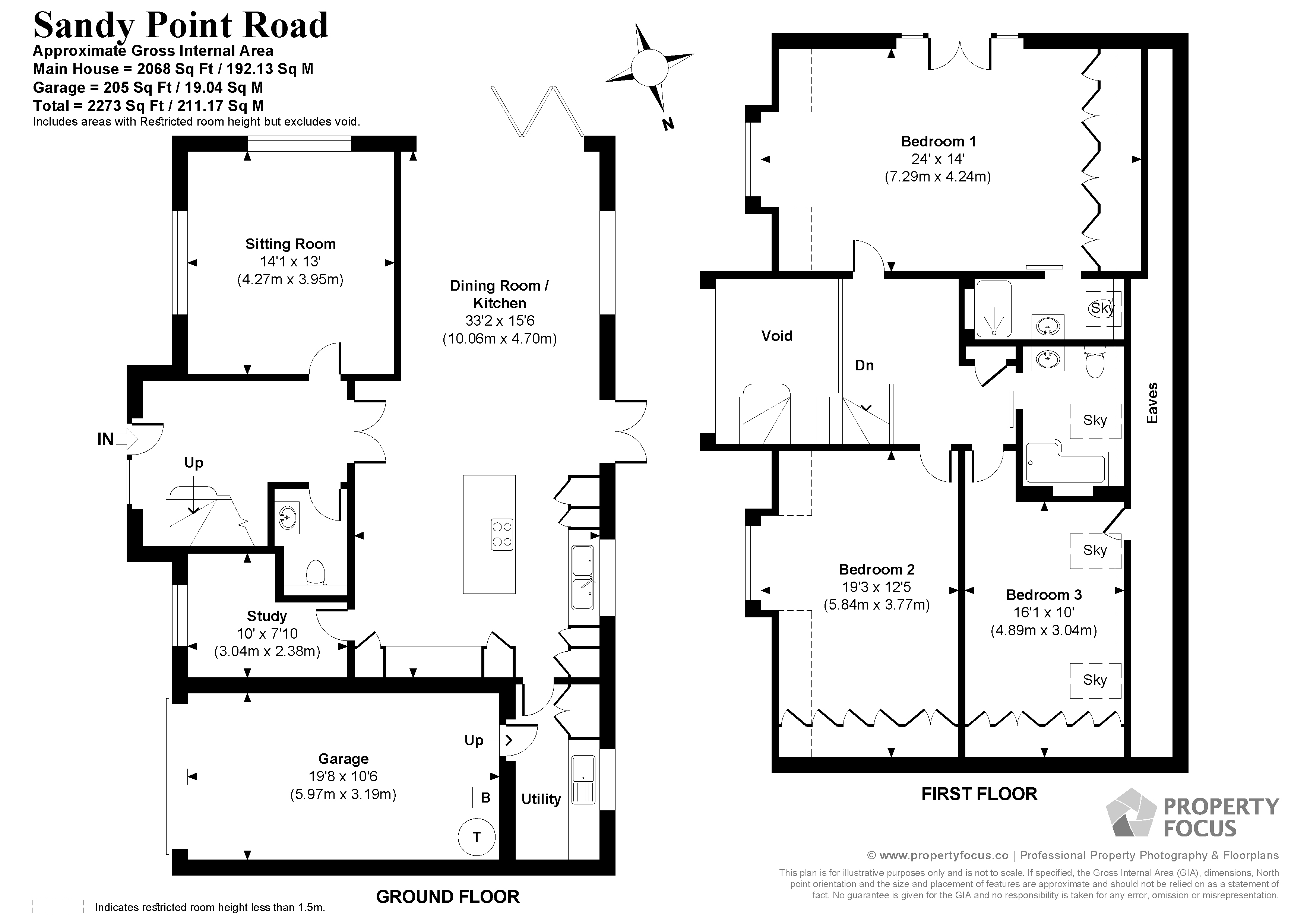 Sandy Point Road, Hayling Island PO11, 3 bedroom detached house for