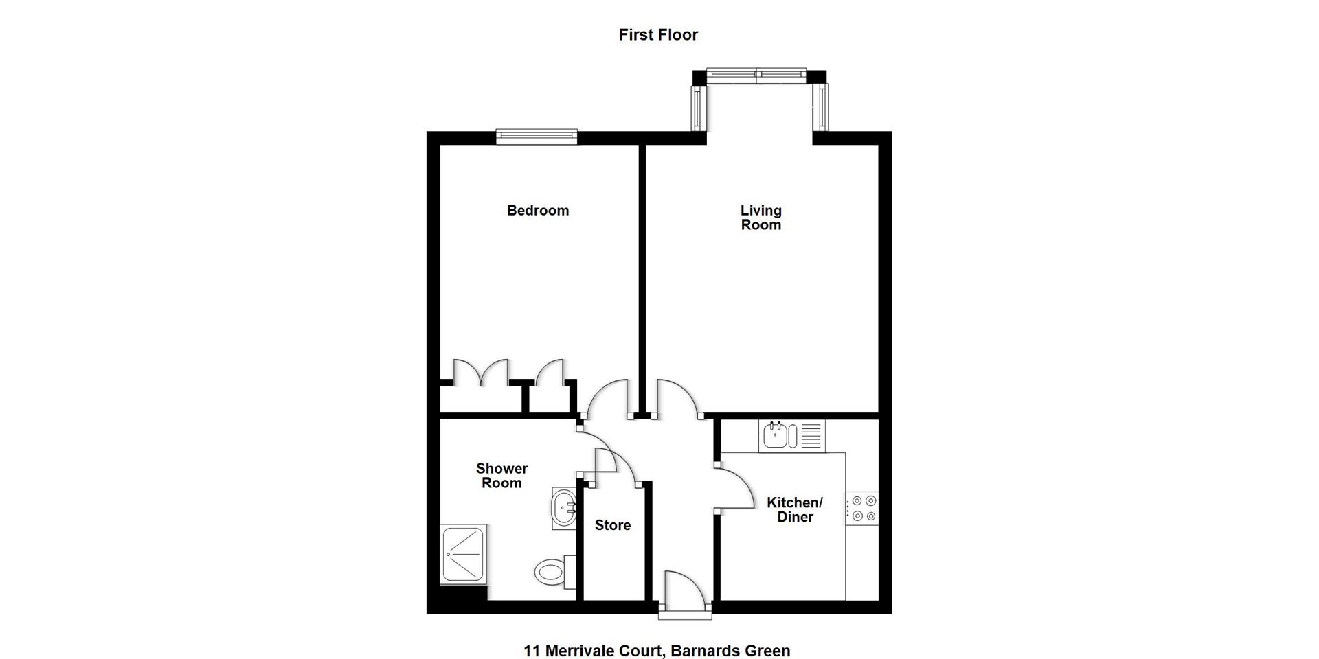 Barnards Green Road, Malvern WR14, 1 bedroom flat for sale 58742911