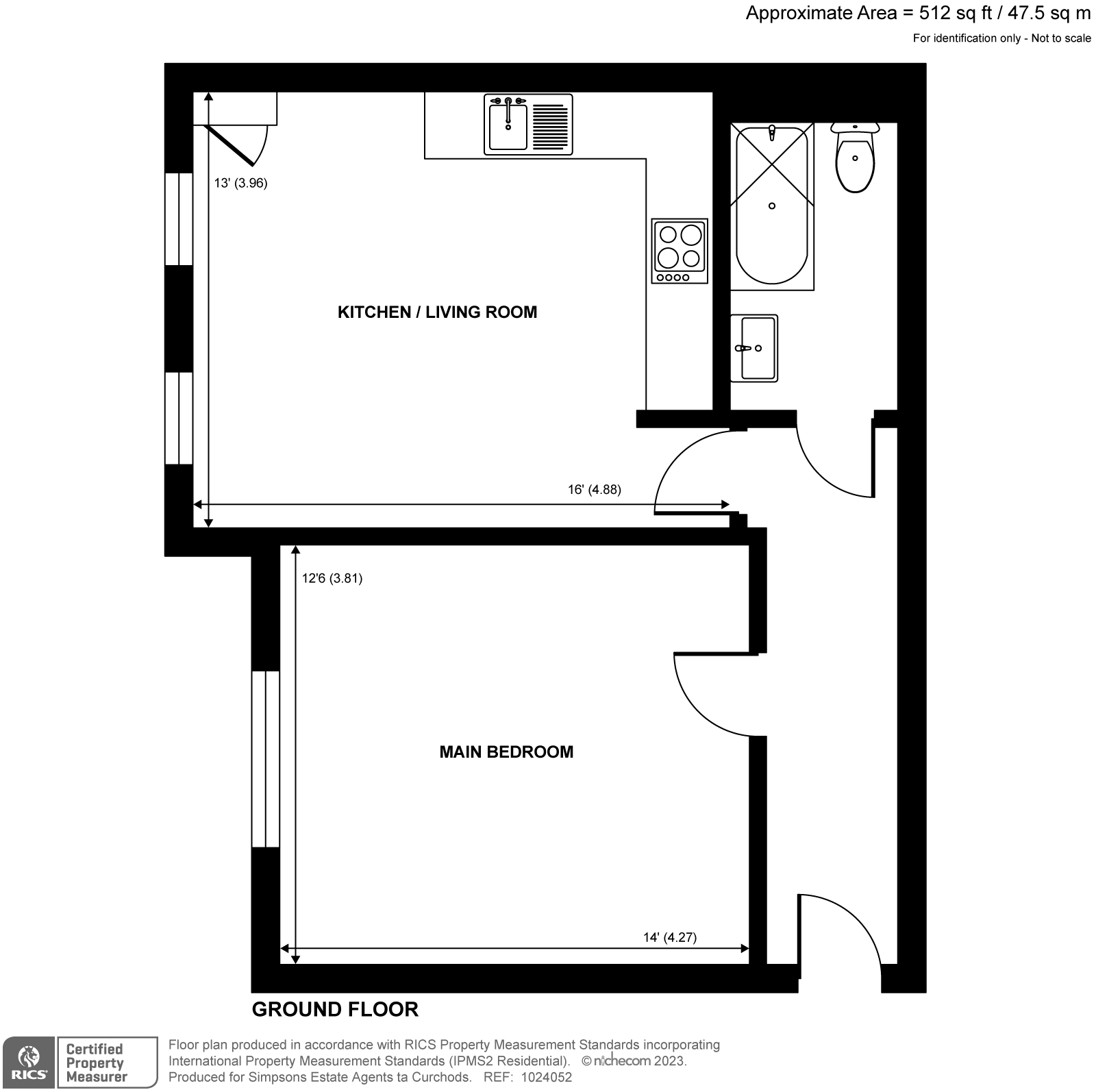 Pinewood Mews, 363 Laleham Road, Shepperton TW17, 1 bedroom flat for