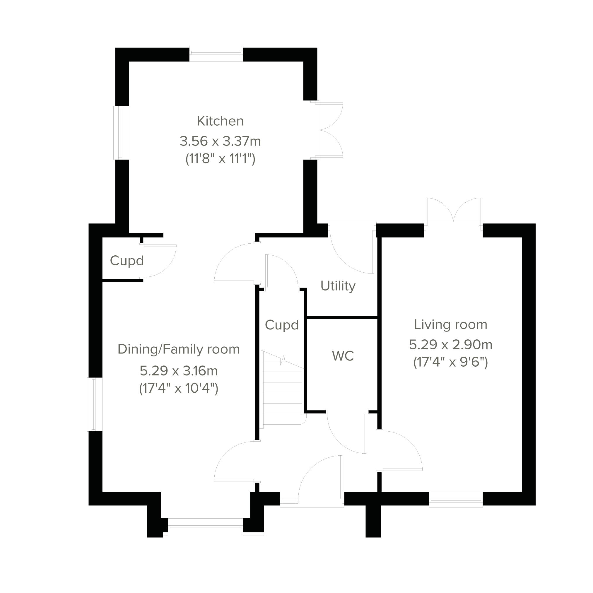 "The Greenwich" at Finn Farm Road, Kingsnorth, Ashford TN25, 4 bedroom