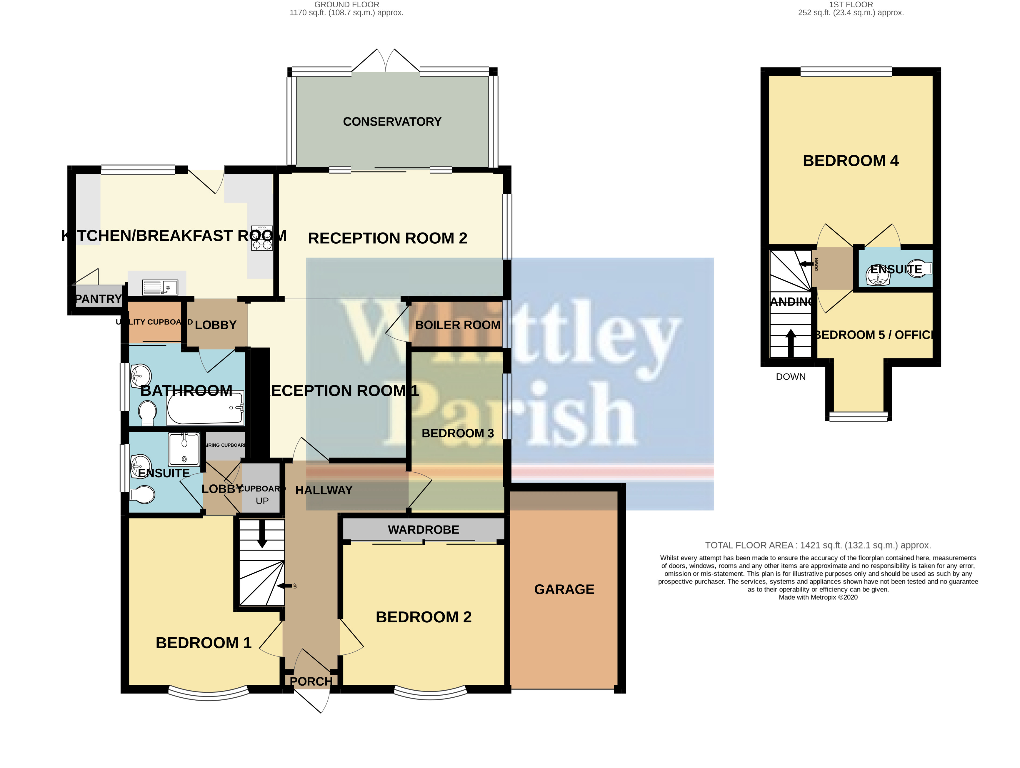 High Road, Roydon, Diss IP22, 5 bedroom detached bungalow for sale