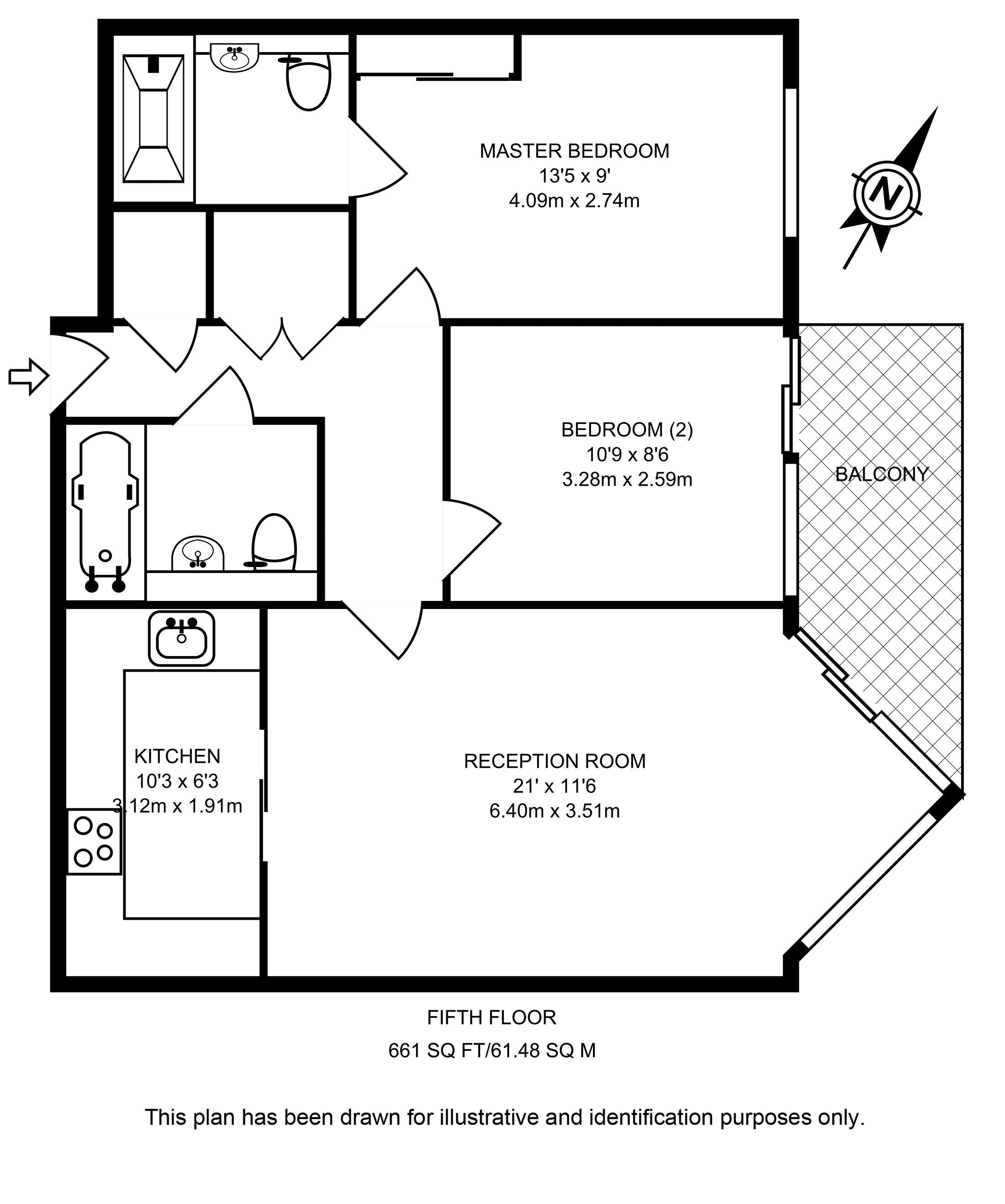 Baltimore House, Battersea Reach, Battersea, London SW18, 2 bedroom