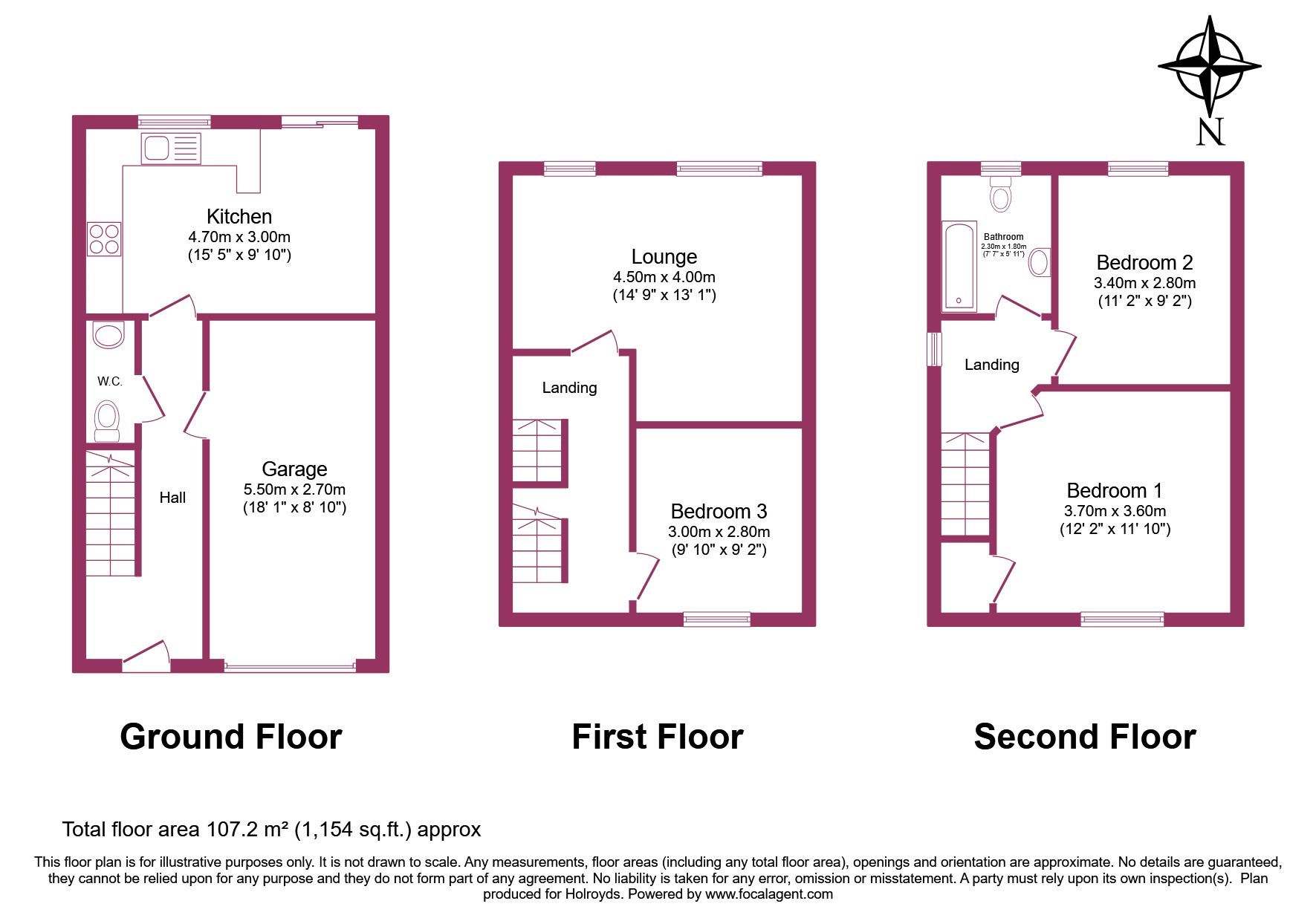 Pepper Hill Lea, Keighley BD22, 3 bedroom town house for sale