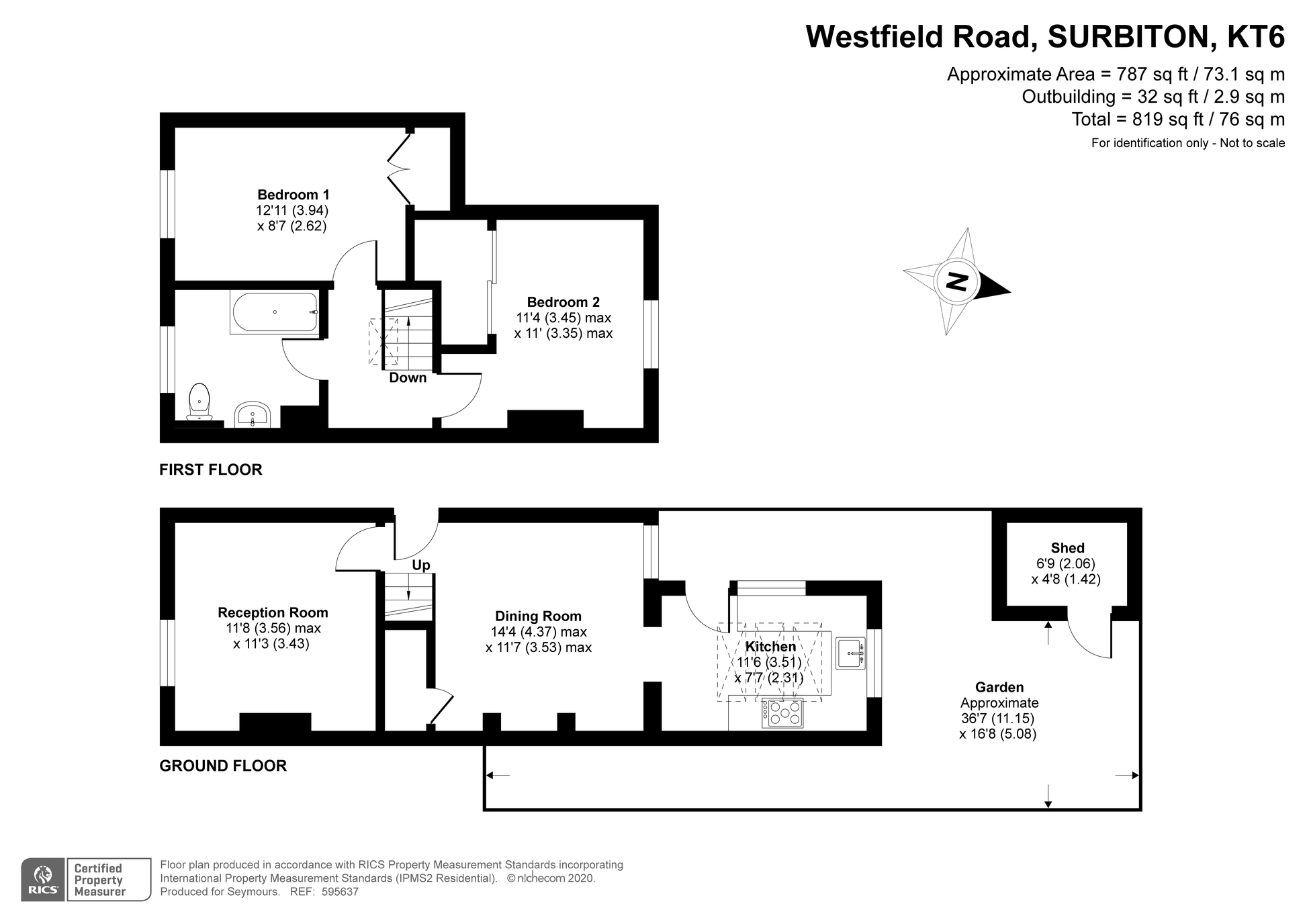 Westfield Road, Surbiton KT6, 2 bedroom end terrace house for sale