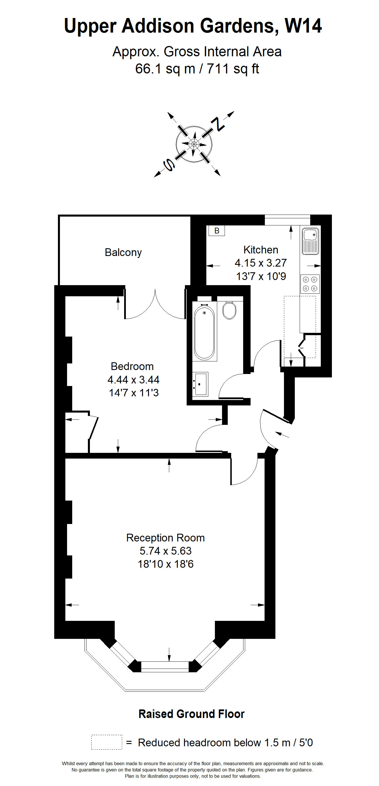 Upper Addison Gardens, London W14, 1 bedroom flat for sale 59390950 PrimeLocation