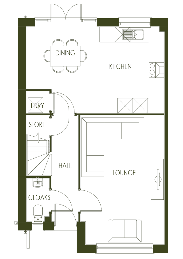 Upper Denbigh Road, St Asaph LL17, 3 bedroom semidetached house for