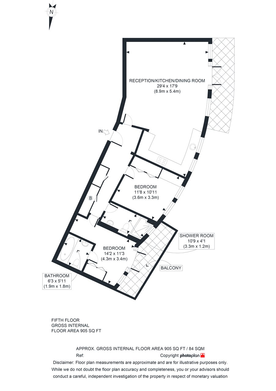 Palgrave Gardens, London NW1, 2 bedroom flat for sale 65396749
