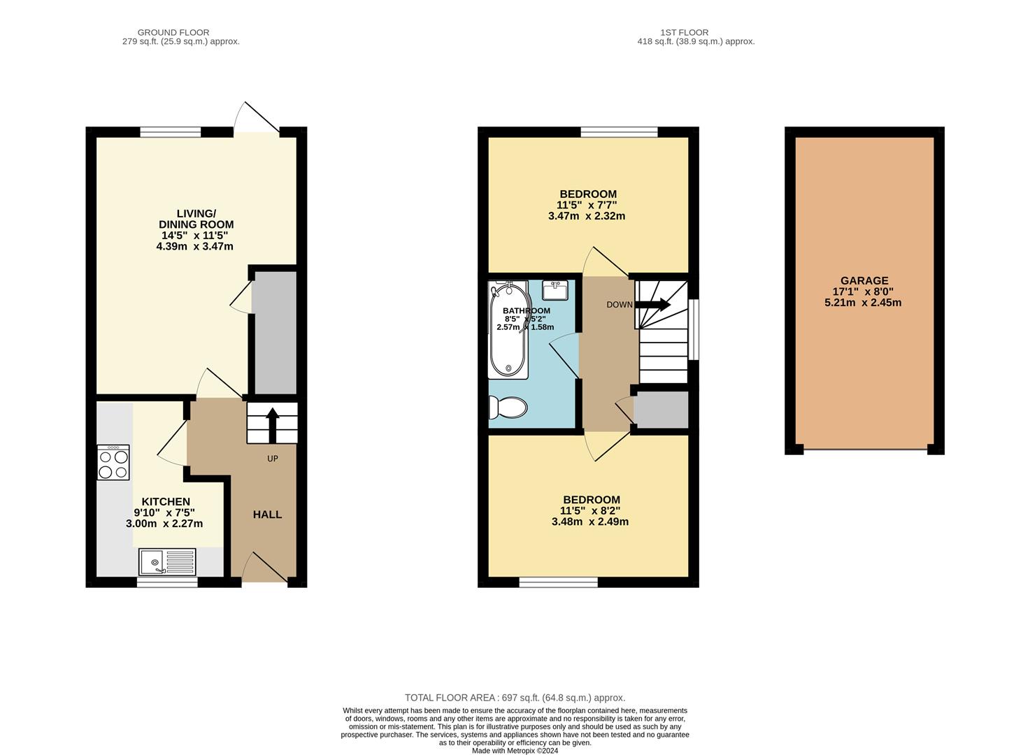 2 bed terraced house for sale in Colburn Crescent, Burpham, Guildford