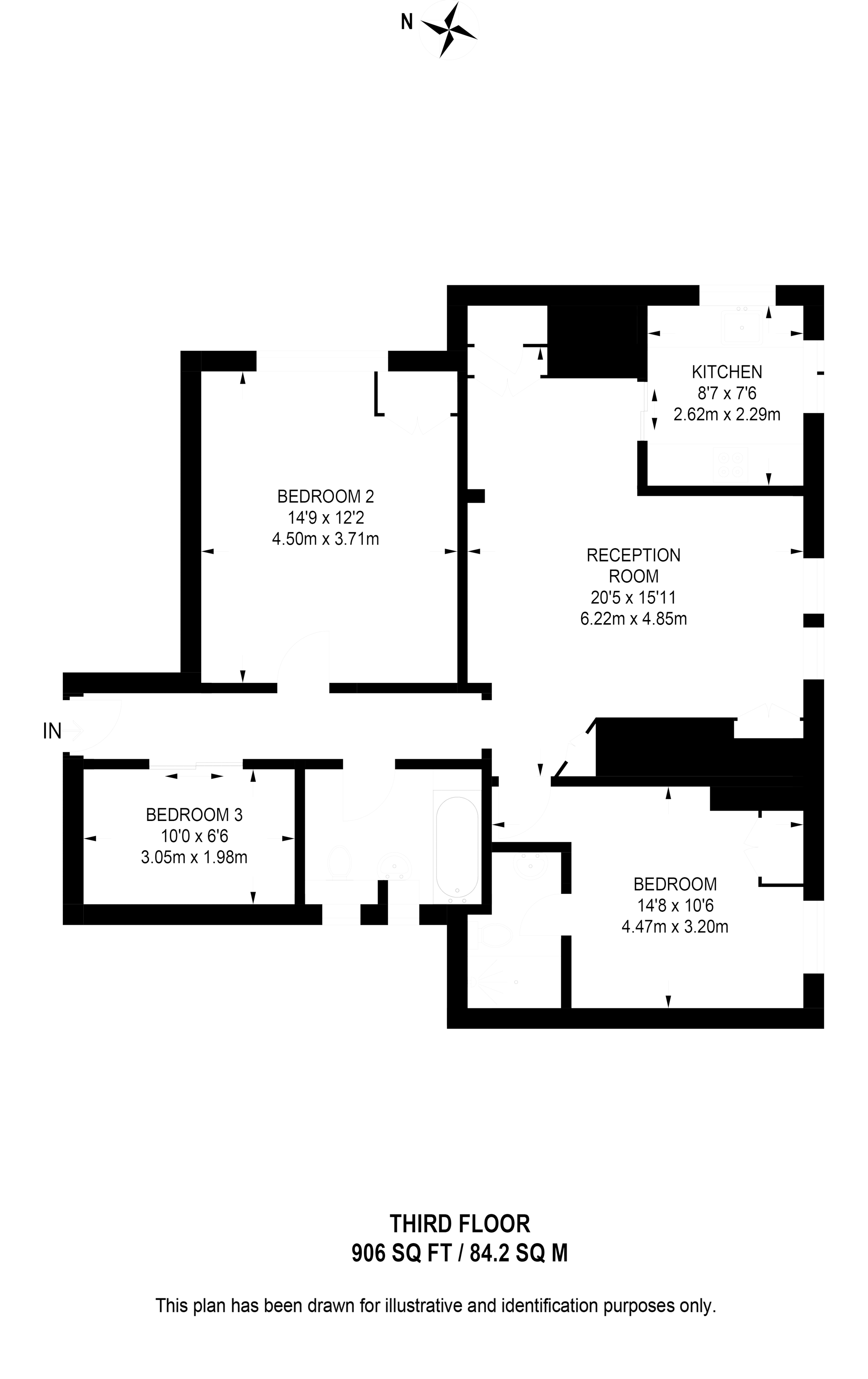 Earls Court Square, Earls Court, London SW5, 3 bedroom flat to rent