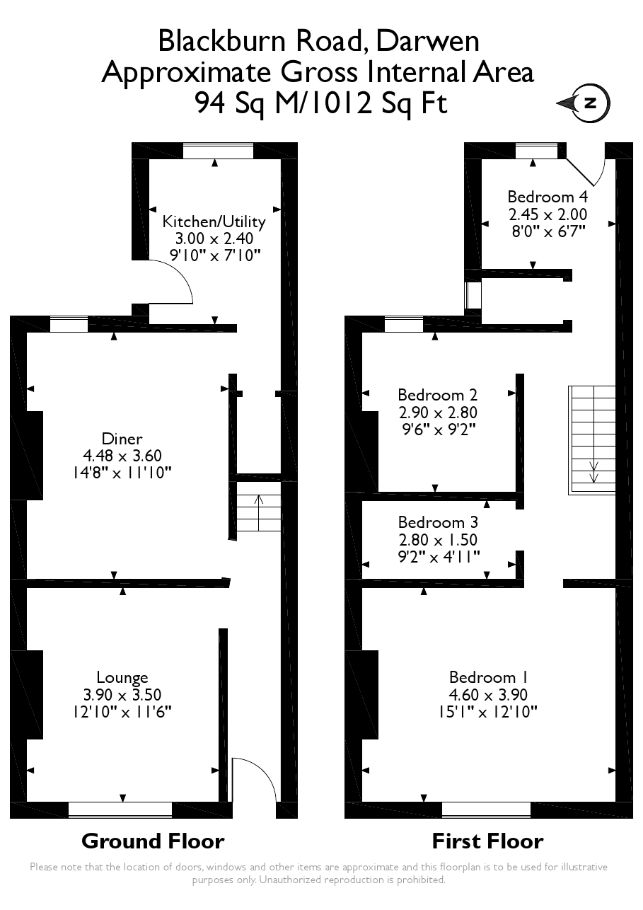 Blackburn Road, Darwen BB3, 3 bedroom terraced house for sale