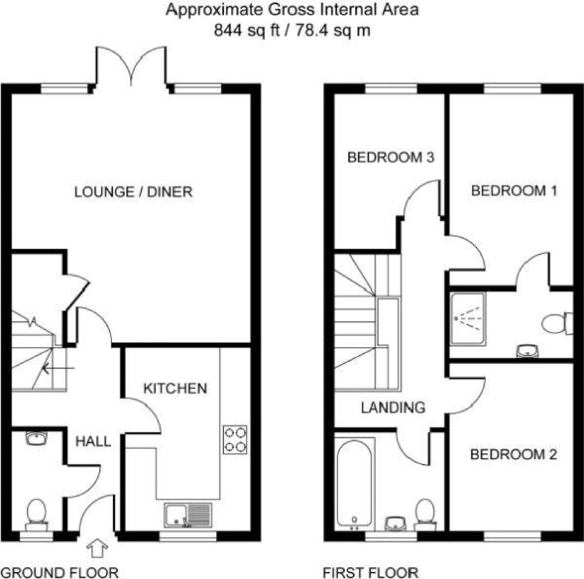 St. Augustine Road, Crawley, West Sussex. RH11, 3 bedroom terraced