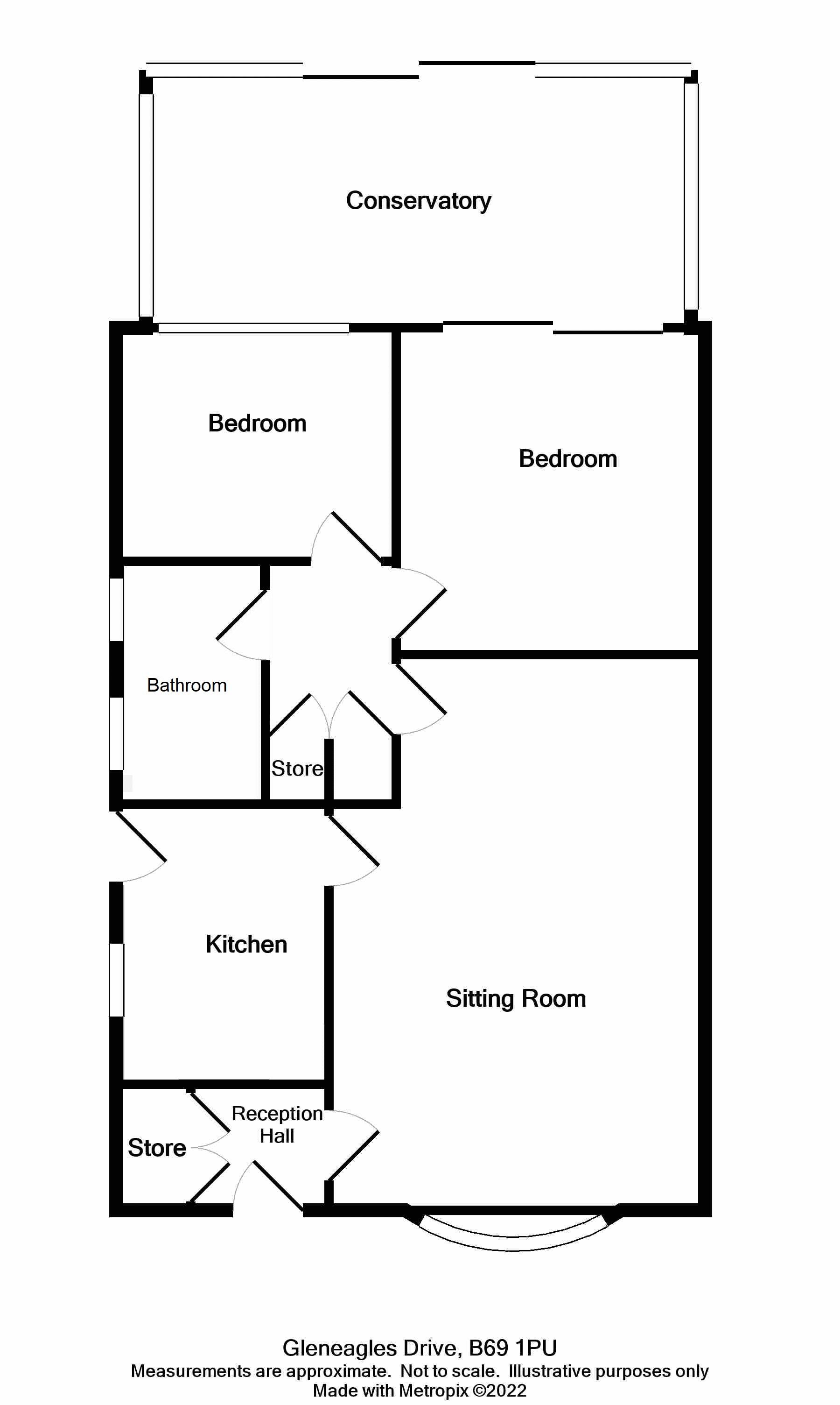 Gleneagles Drive, Oakham, Tividale. B69, 2 bedroom detached bungalow