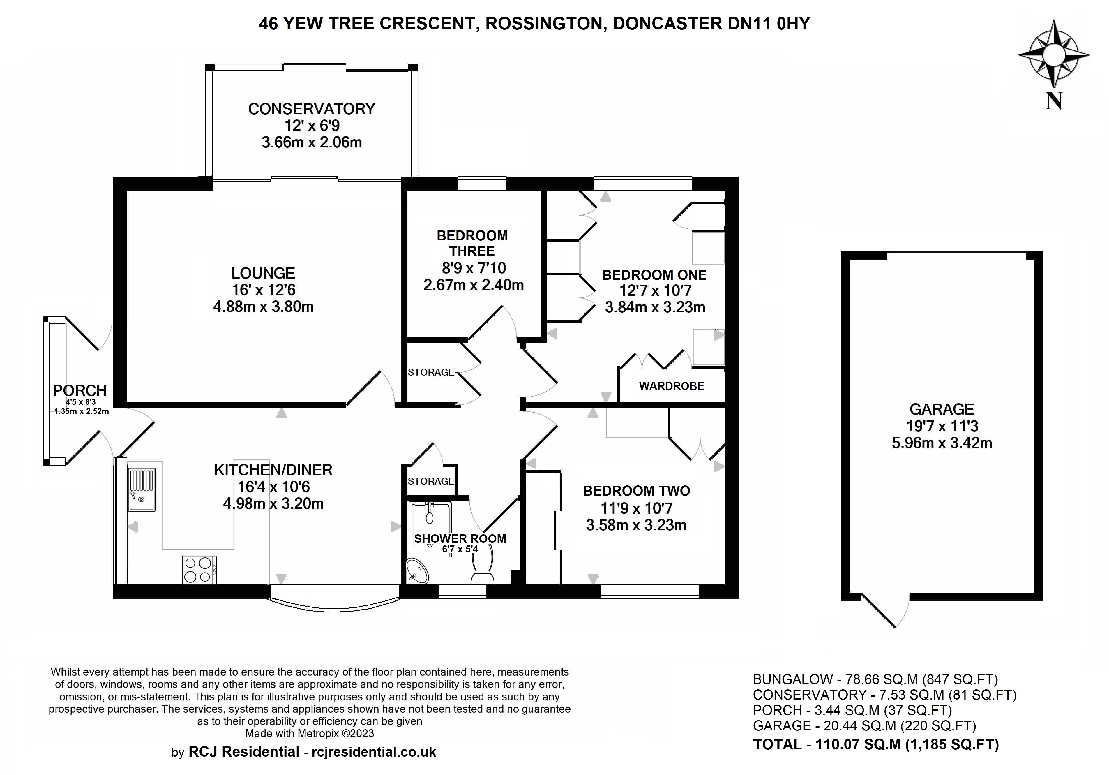 Yew Tree Crescent, Rossington, Doncaster DN11, 3 bedroom detached