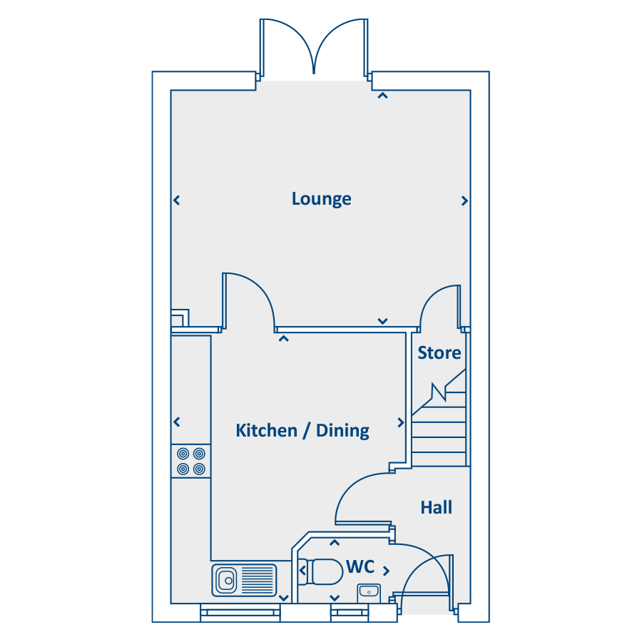 "The Kentmere" at Arnold Lane, Gedling, Nottingham NG4, 3 bedroom semi