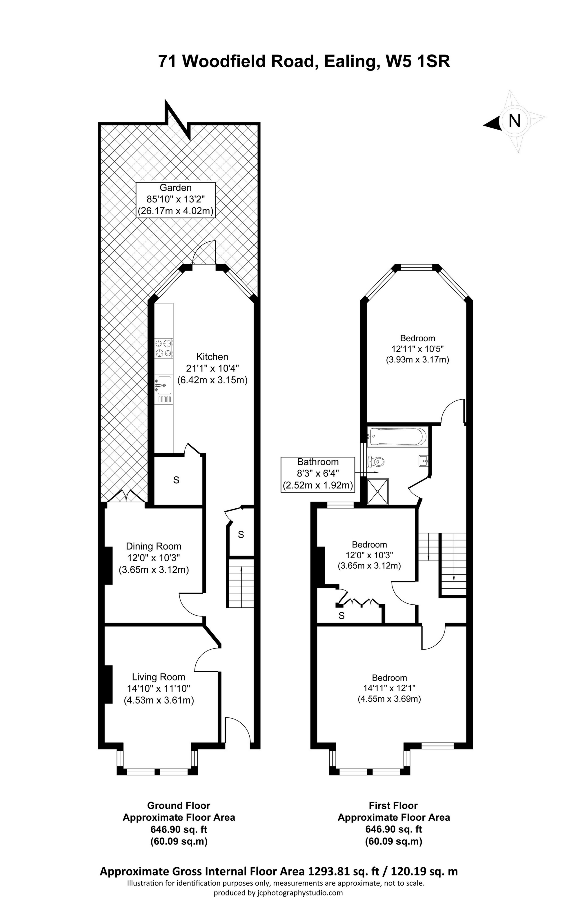Woodfield Road, Ealing W5, 3 bedroom terraced house for sale 58358761