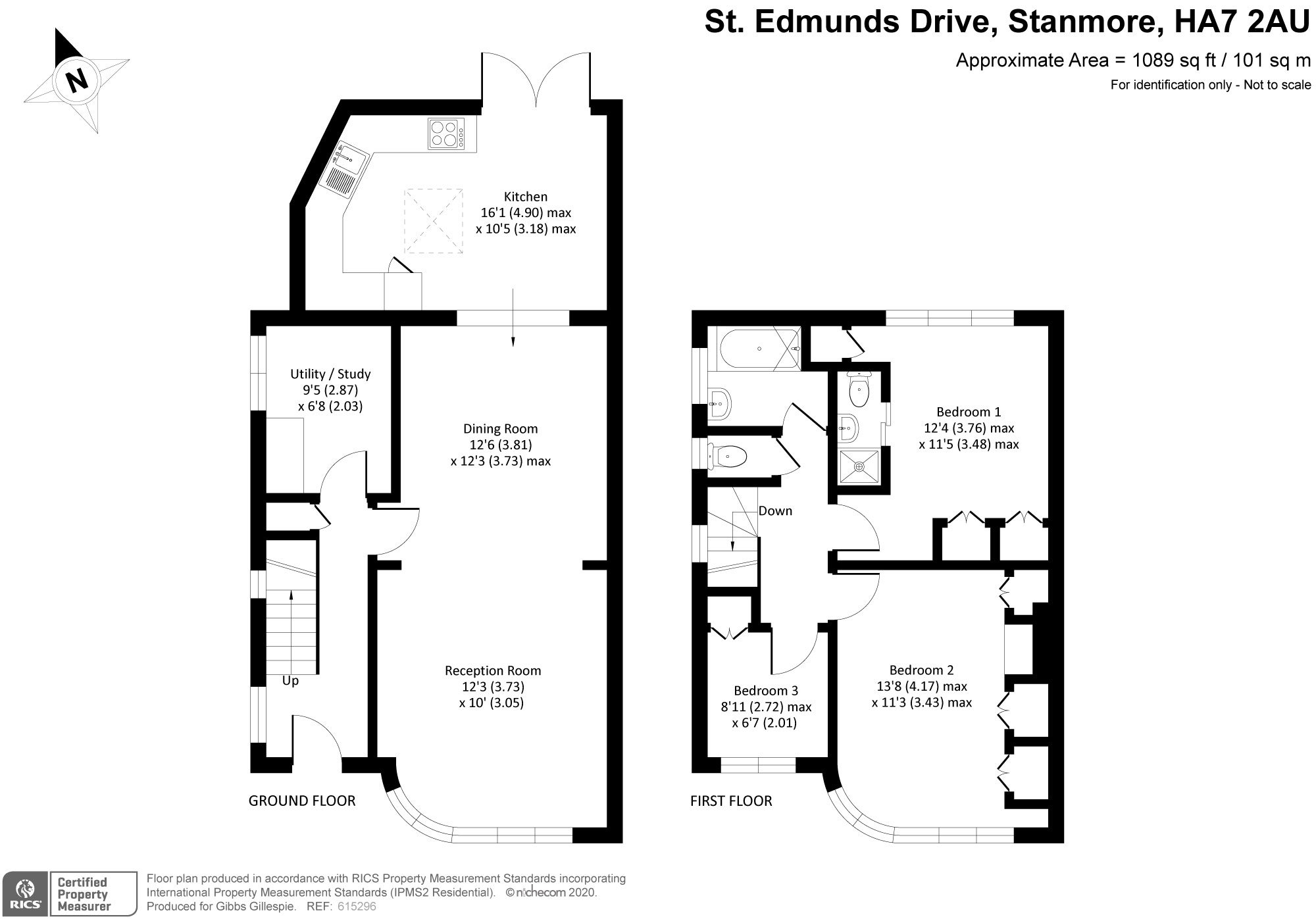 St. Edmunds Drive, Stanmore, Middlesex HA7, 3 bedroom semidetached