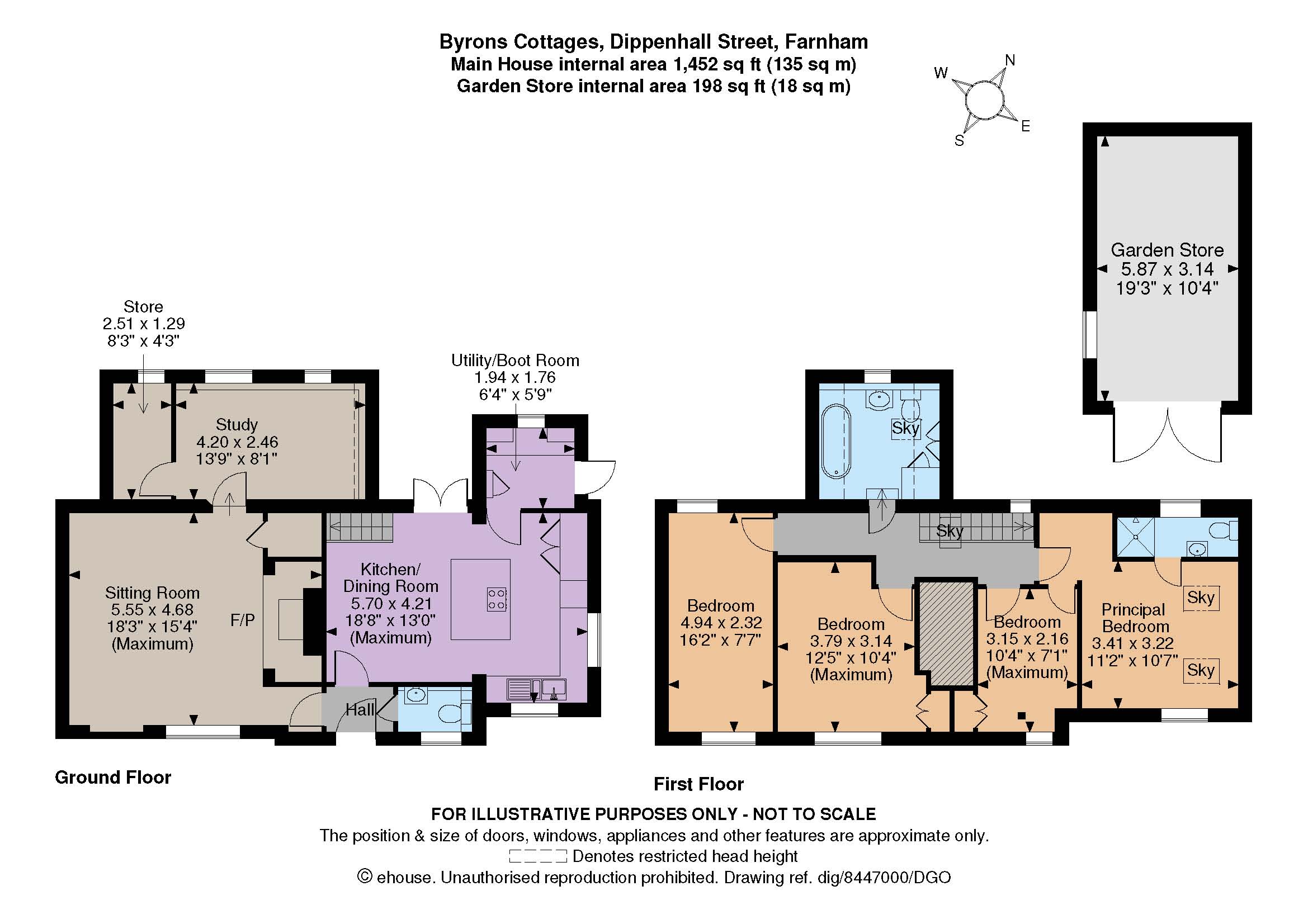 Byrons Cottages, Dippenhall Street, Crondall, Farnham GU10, 4 bedroom