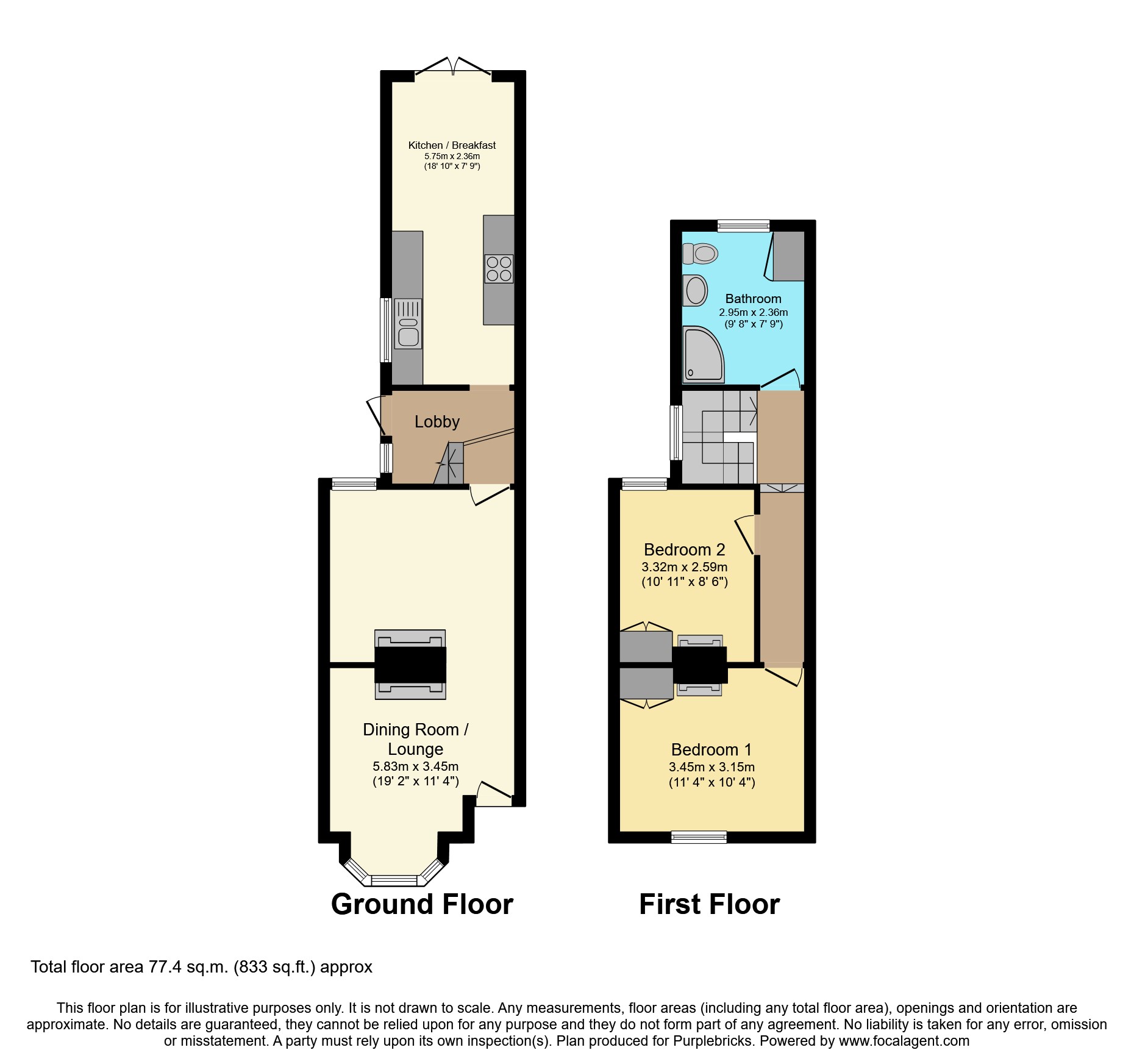Newport Road, Cowes PO31, 2 bedroom terraced house for sale 63443897