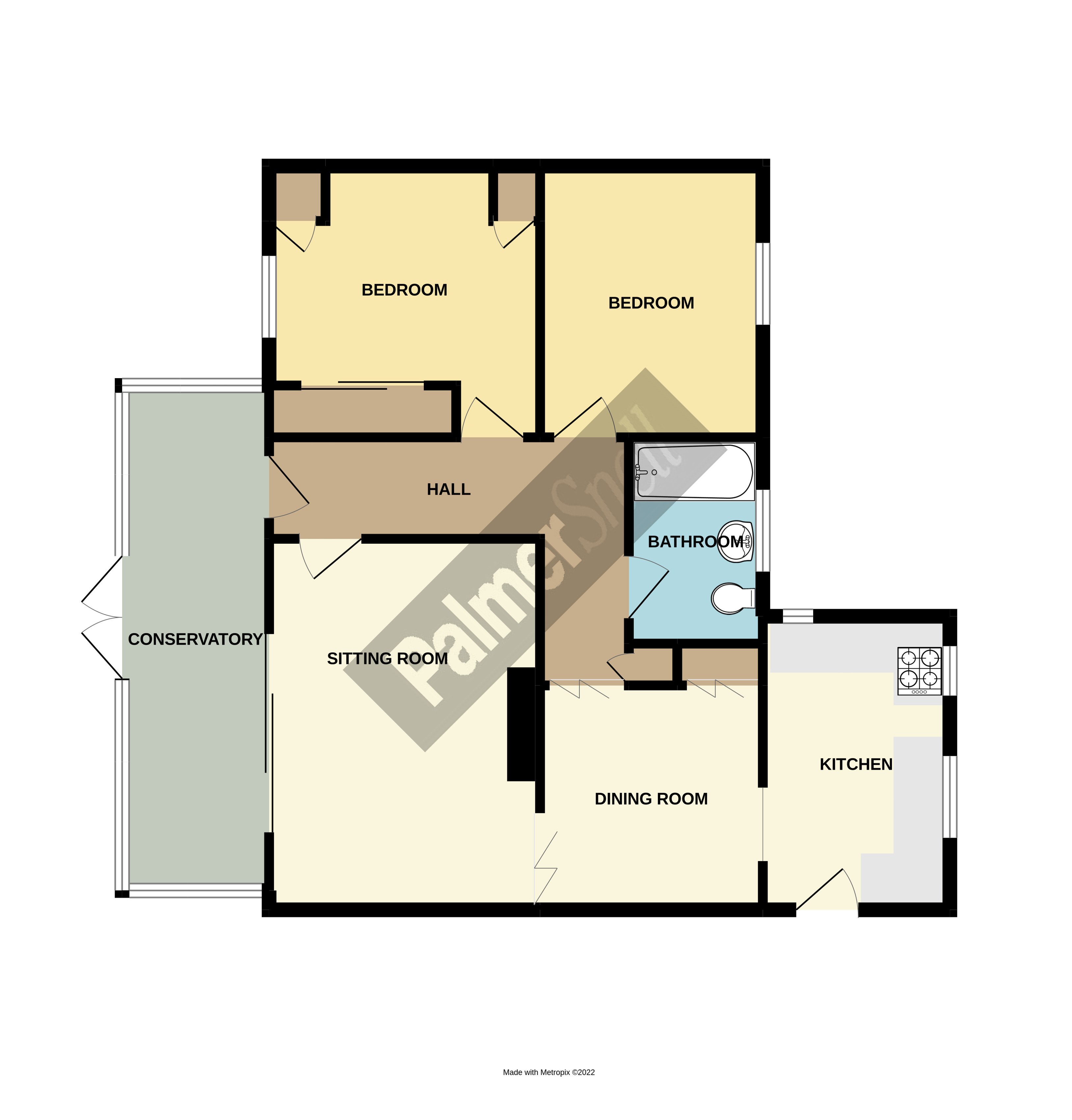Hillside Road, Wimborne BH21, 2 bedroom detached bungalow to rent