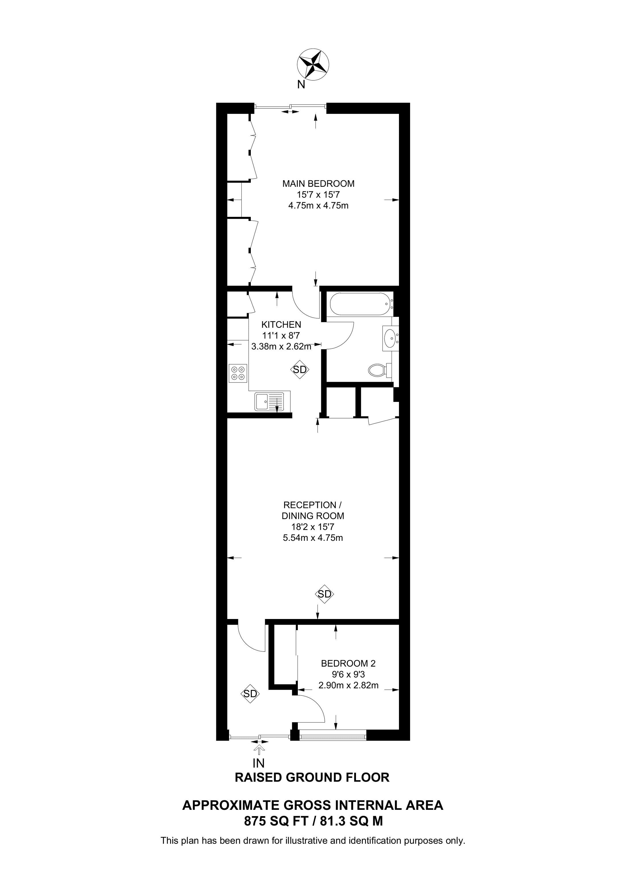 Steedman Street SE17, Elephant And Castle, London,, 2 bedroom flat for