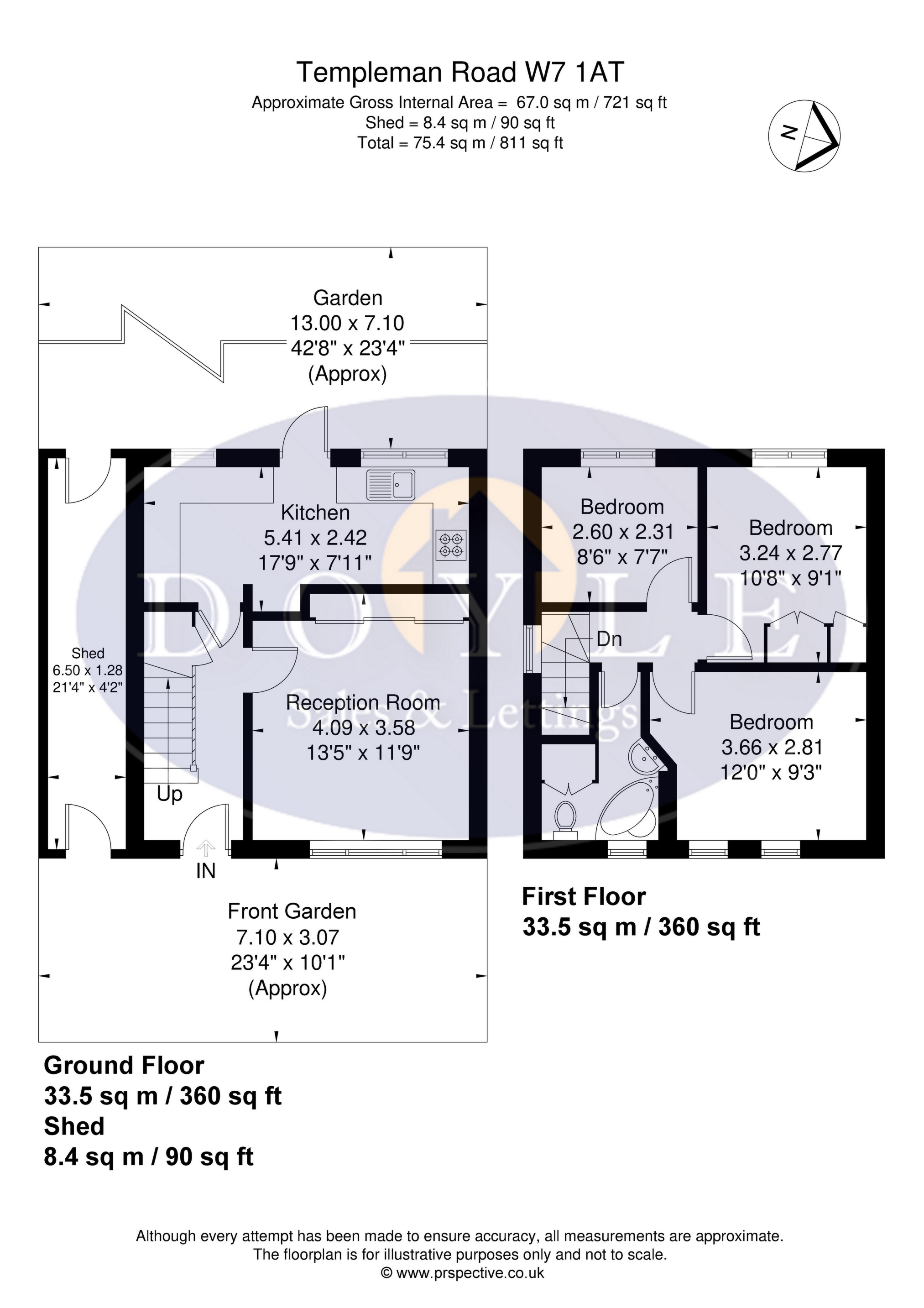 Templeman Road, Hanwell W7, 3 bedroom end terrace house for sale