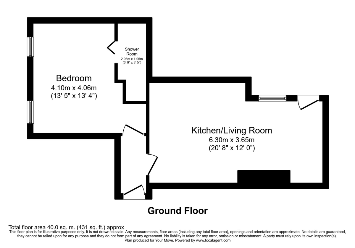 Front Street, Earsdon Whitley Bay, Tyne And Wear NE25, 1 bedroom flat