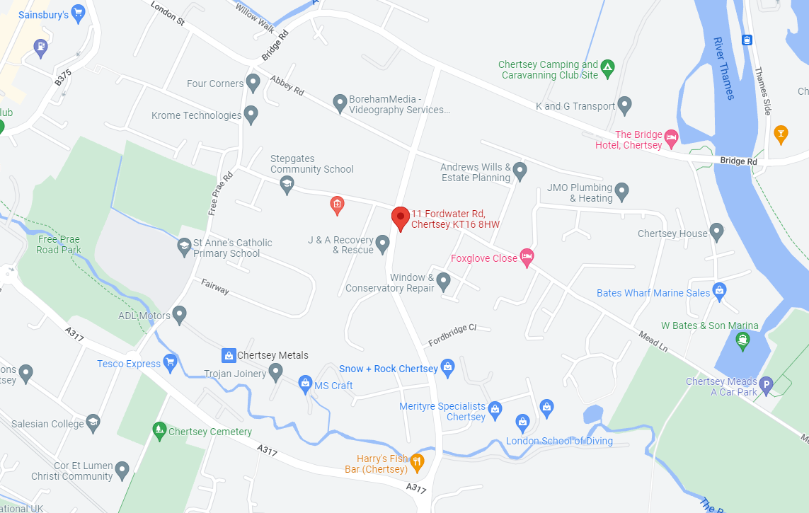 Fordwater Road, Chertsey KT16, 2 bedroom end terrace house for sale