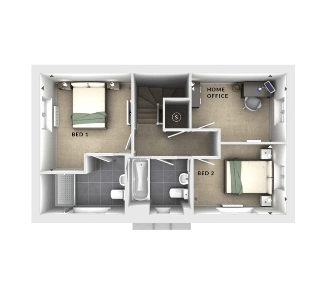 "The Lambert" at Banbury Road, Warwick CV34, 3 bedroom detached house