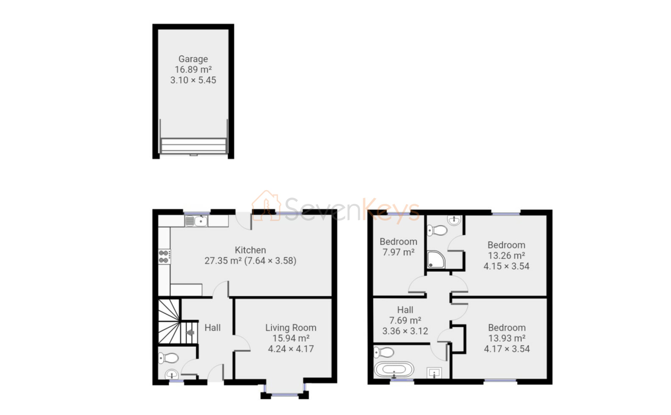 Angel View, Edmondsley, Durham DH7, 3 bedroom semidetached house for