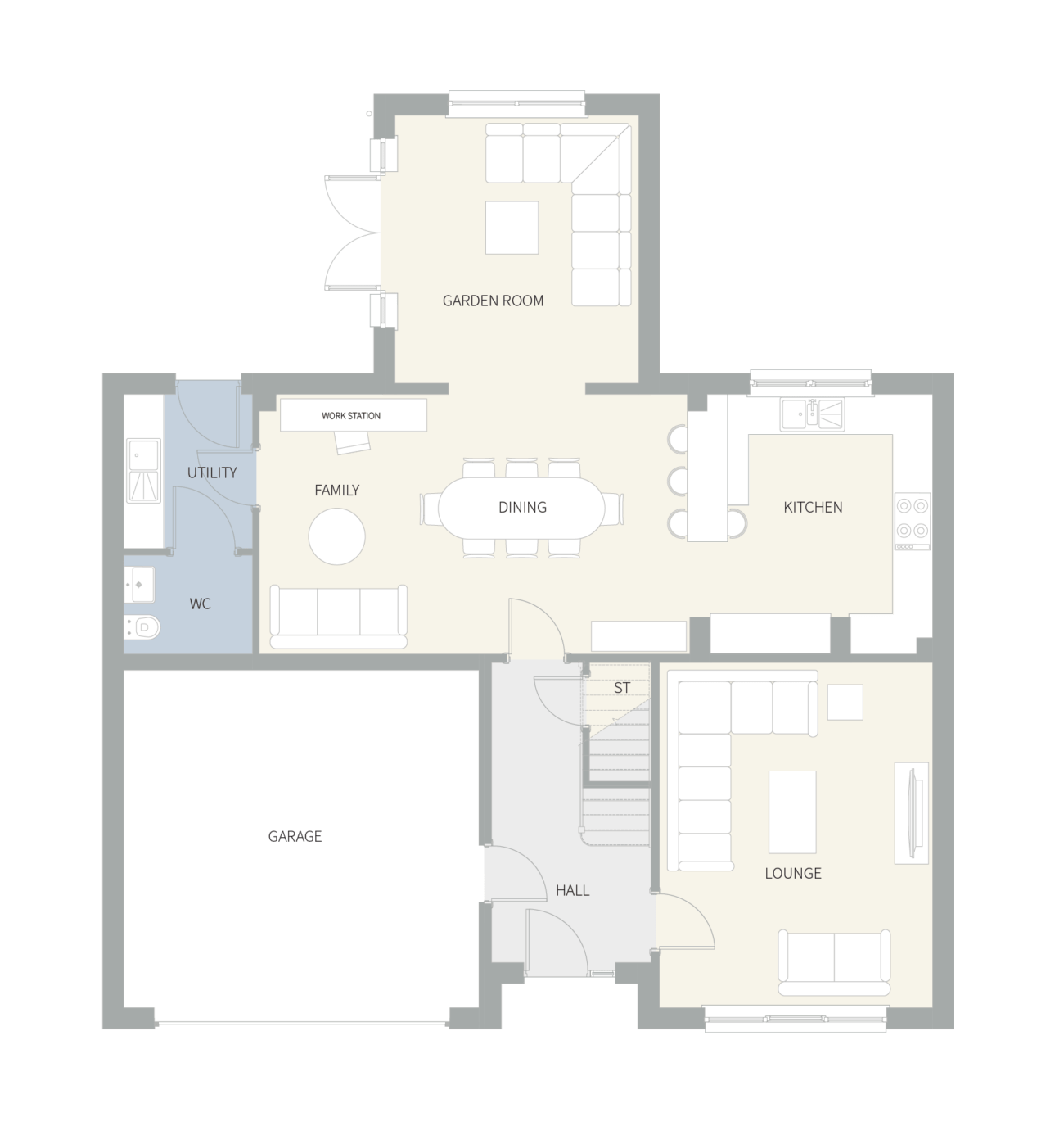New home, 5 bed detached house for sale in "Mitchell Garden Room" at