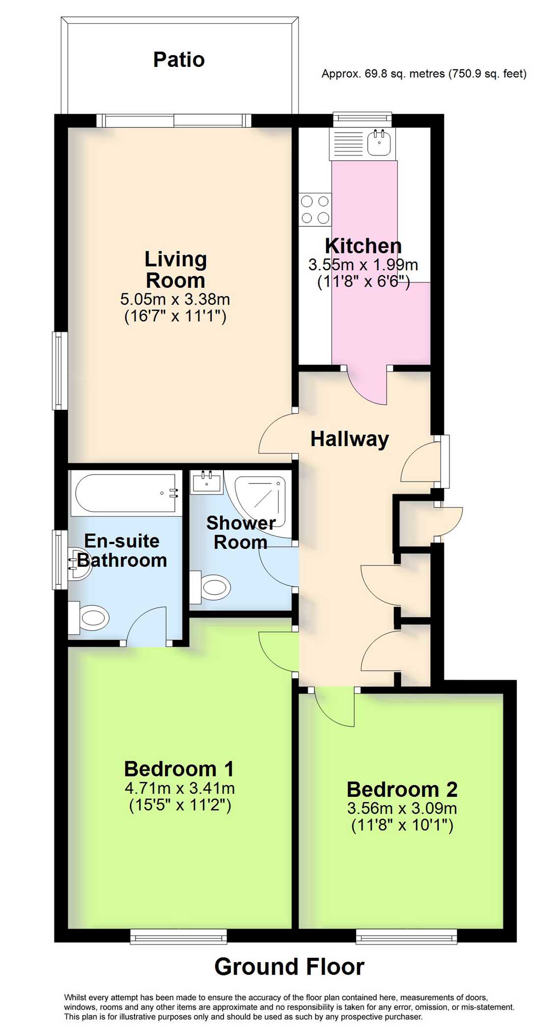 Grand Avenue, Worthing, West Sussex BN11, 2 bedroom flat for sale