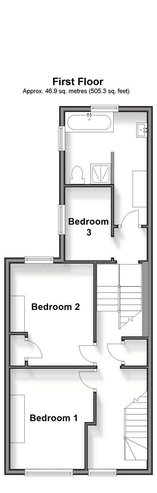3 bed terraced house for sale in Bartlett Road, Gravesend, Kent DA11