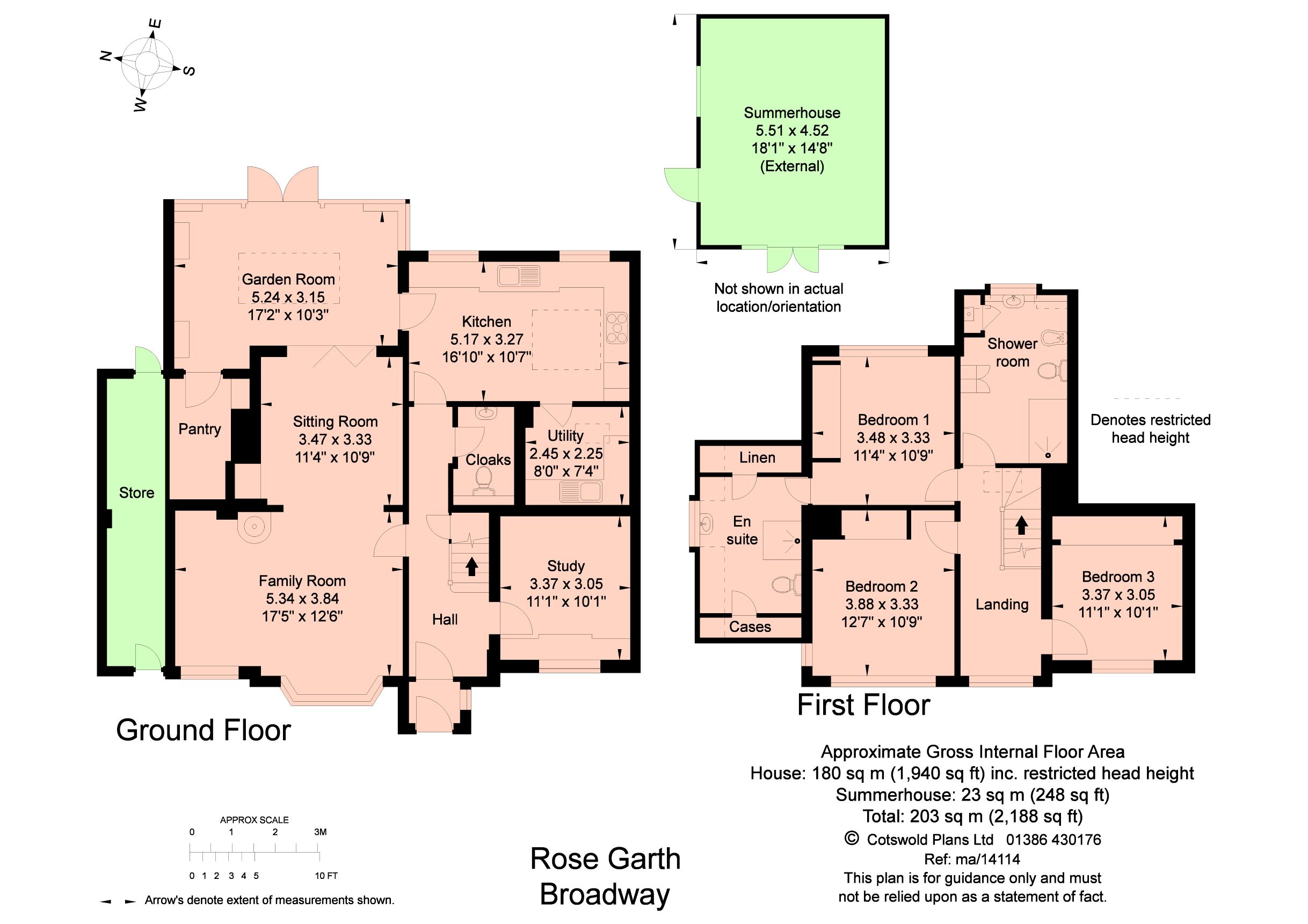 Springfield Lane, Broadway, Worcestershire WR12, 3 bedroom detached