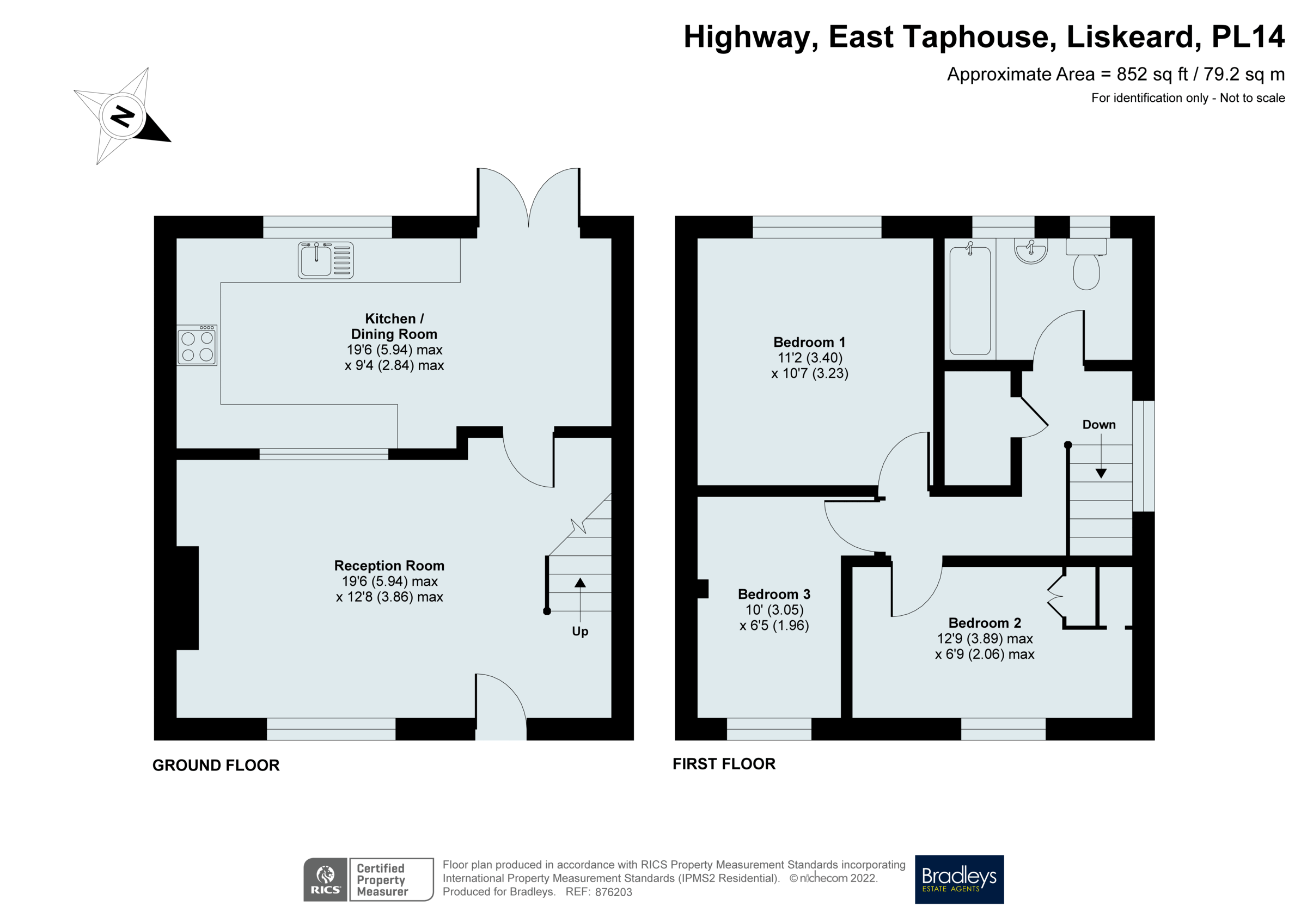 Highway, East Taphouse, Liskeard, Cornwall PL14, 3 bedroom semi
