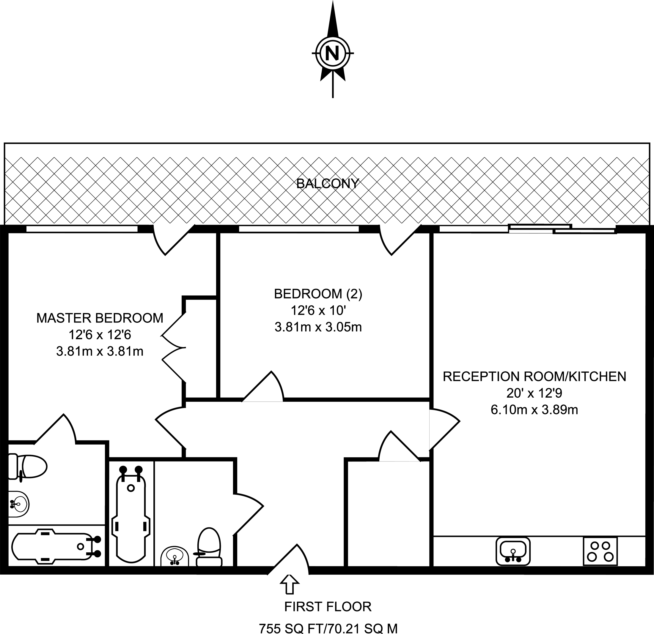 Southstand Apartments, Highbury Stadium Square, Highbury, London N5, 2 bedroom flat to rent