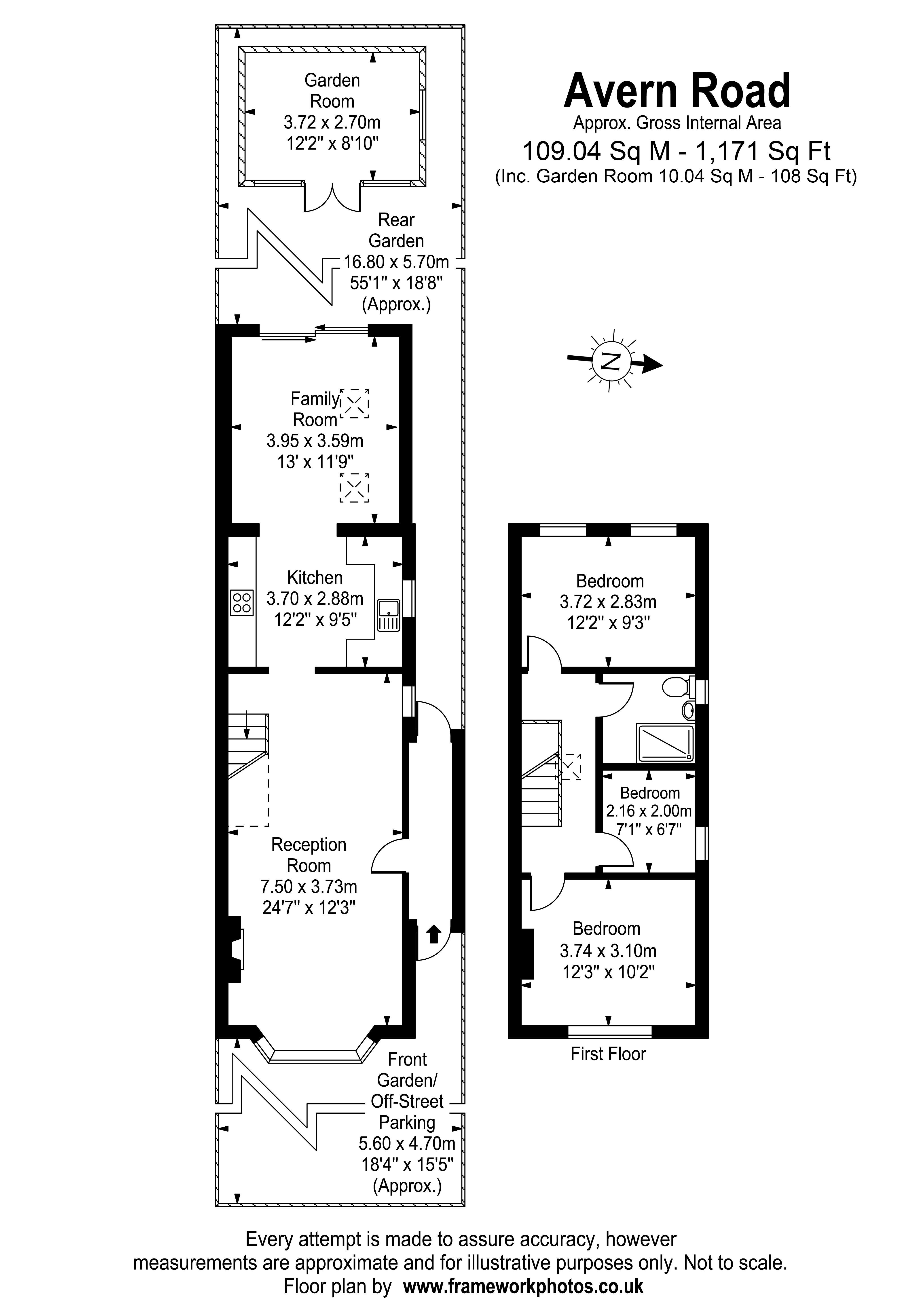 Avern Road, West Molesey KT8, 3 bedroom semidetached house for sale