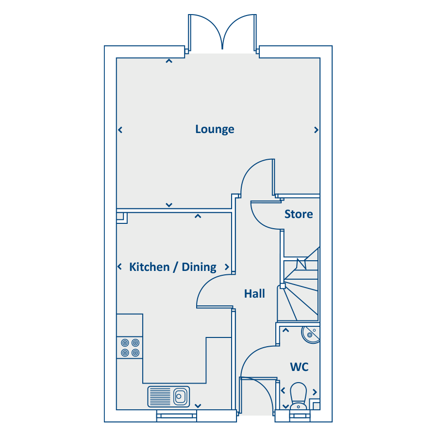 "The Caddington" at Road, Rotherham S60, 3 bedroom