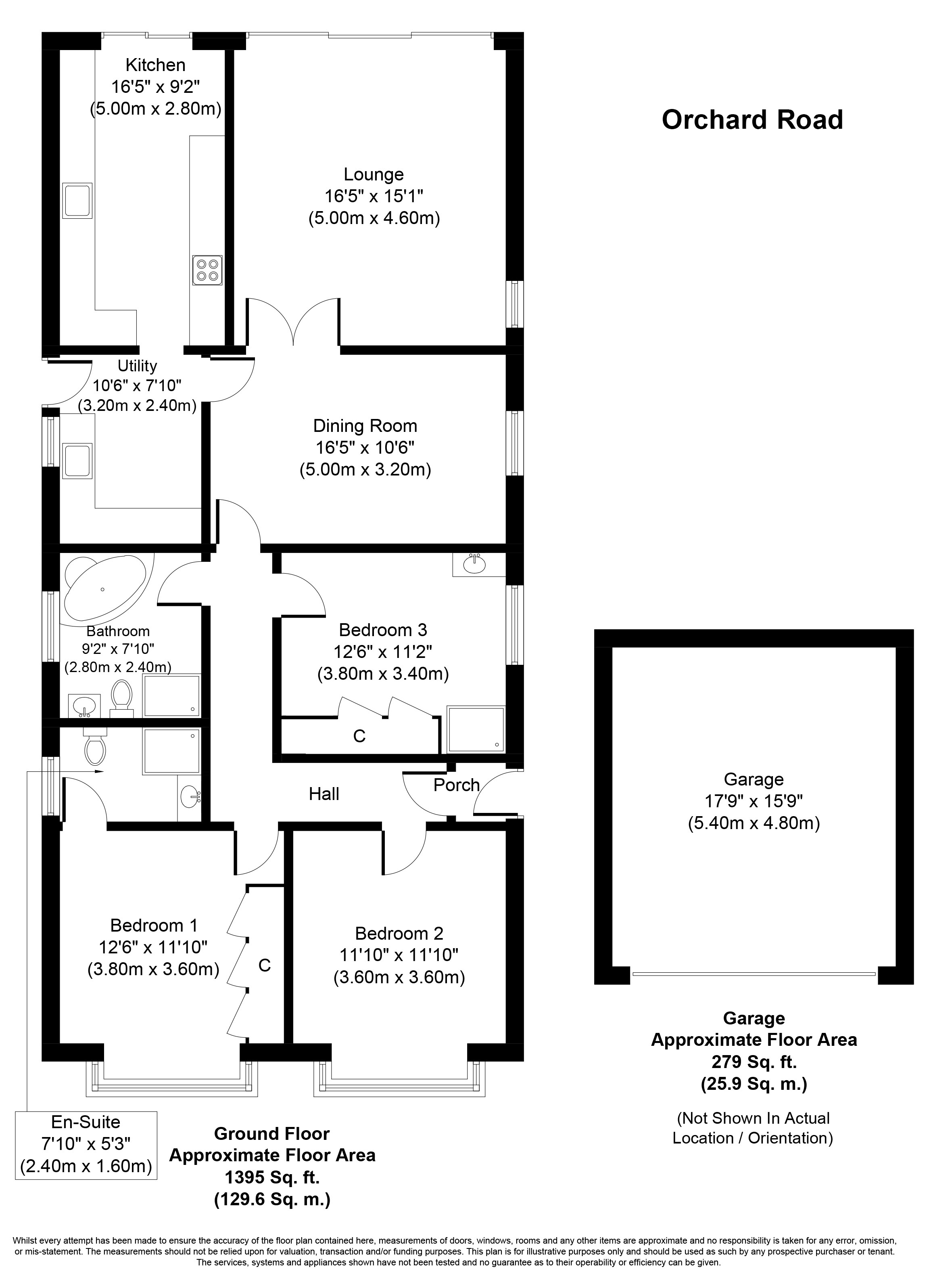 Orchard Road, Havant PO9, 3 bedroom detached bungalow for sale