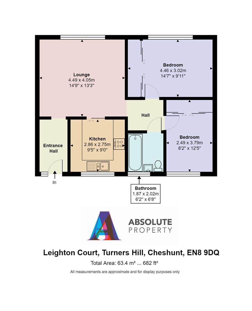 2 bed for sale in Turners Hill, Cheshunt, Waltham Cross EN8