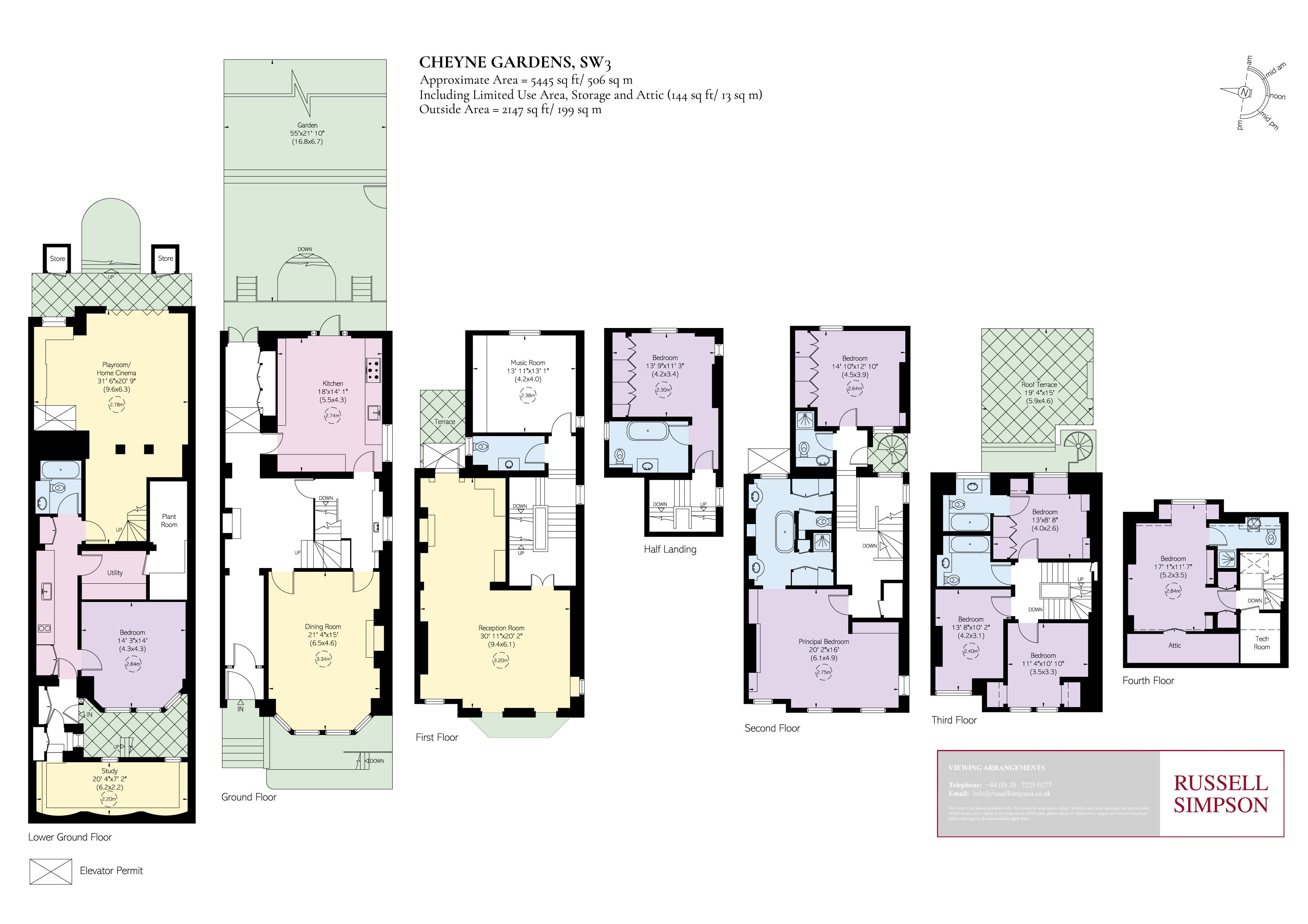 Cheyne Gardens, Chelsea, London SW3, 8 bedroom end terrace house for